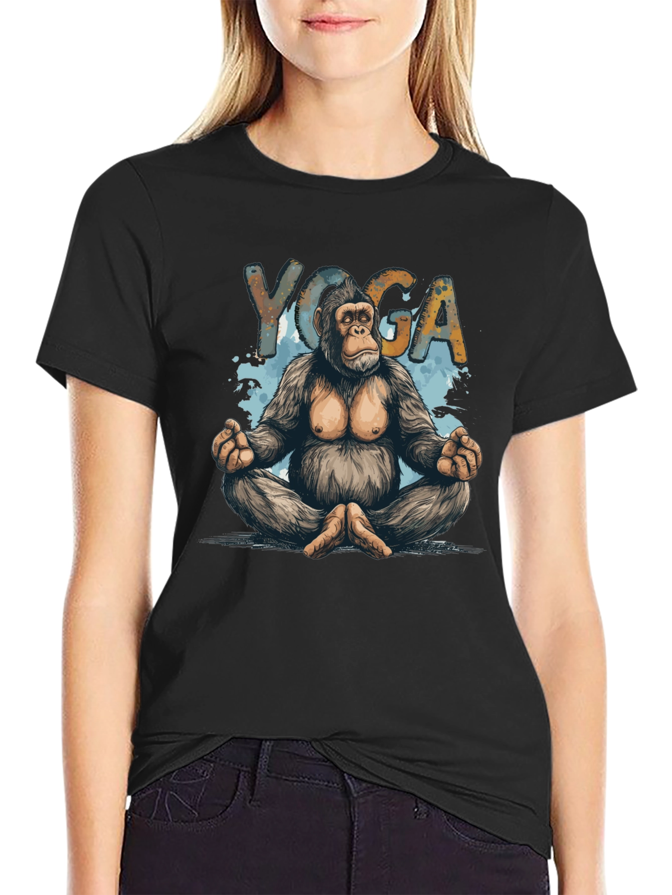 Yoga Gorilla Graphic T-Shirt - Relaxed Fit