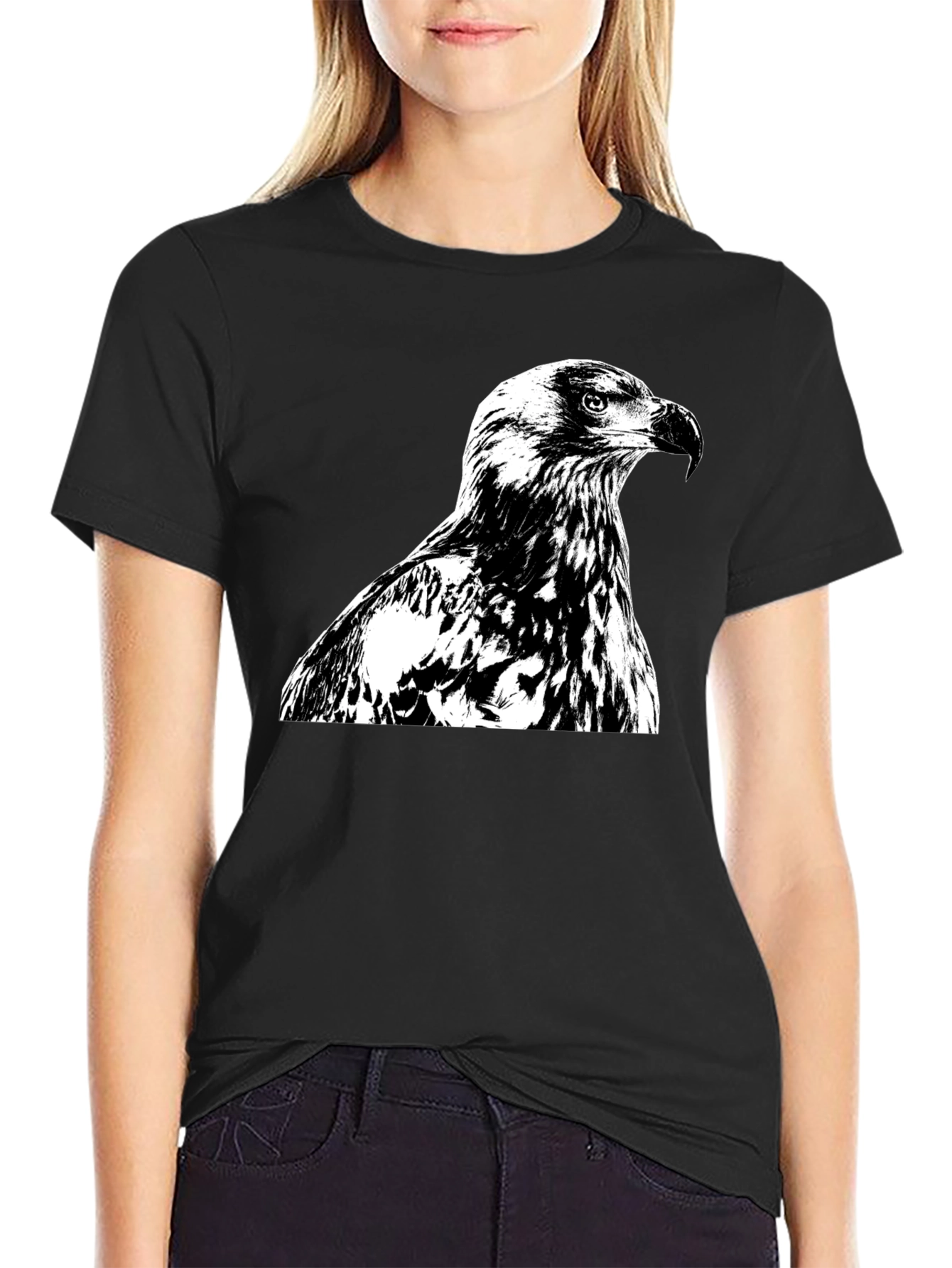 Eagle Graphic Tee - Bold Black T-Shirt