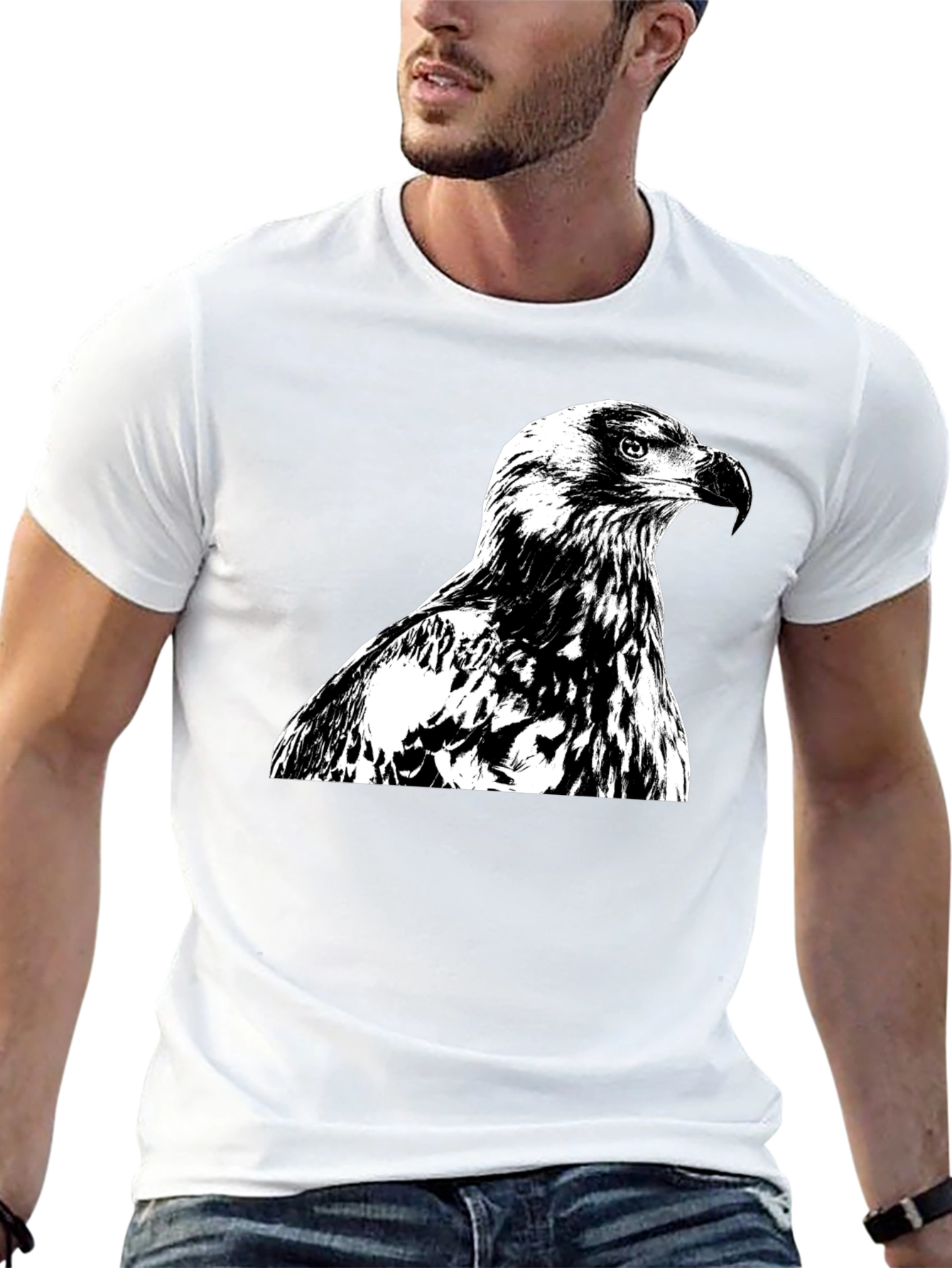 Eagle Graphic Tee - Bold Black T-Shirt