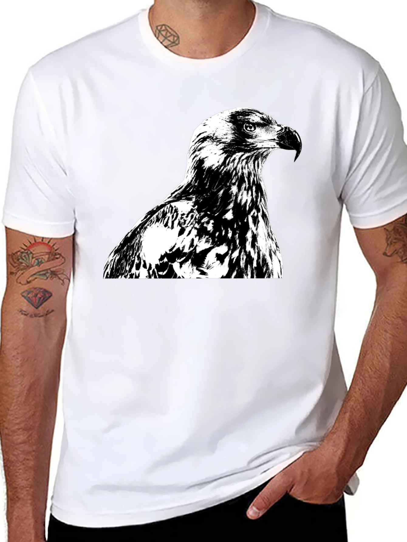 Eagle Graphic Tee - Bold Black T-Shirt