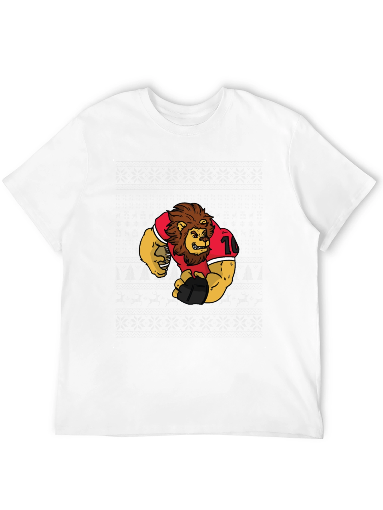 Lion Football Graphic T-Shirt