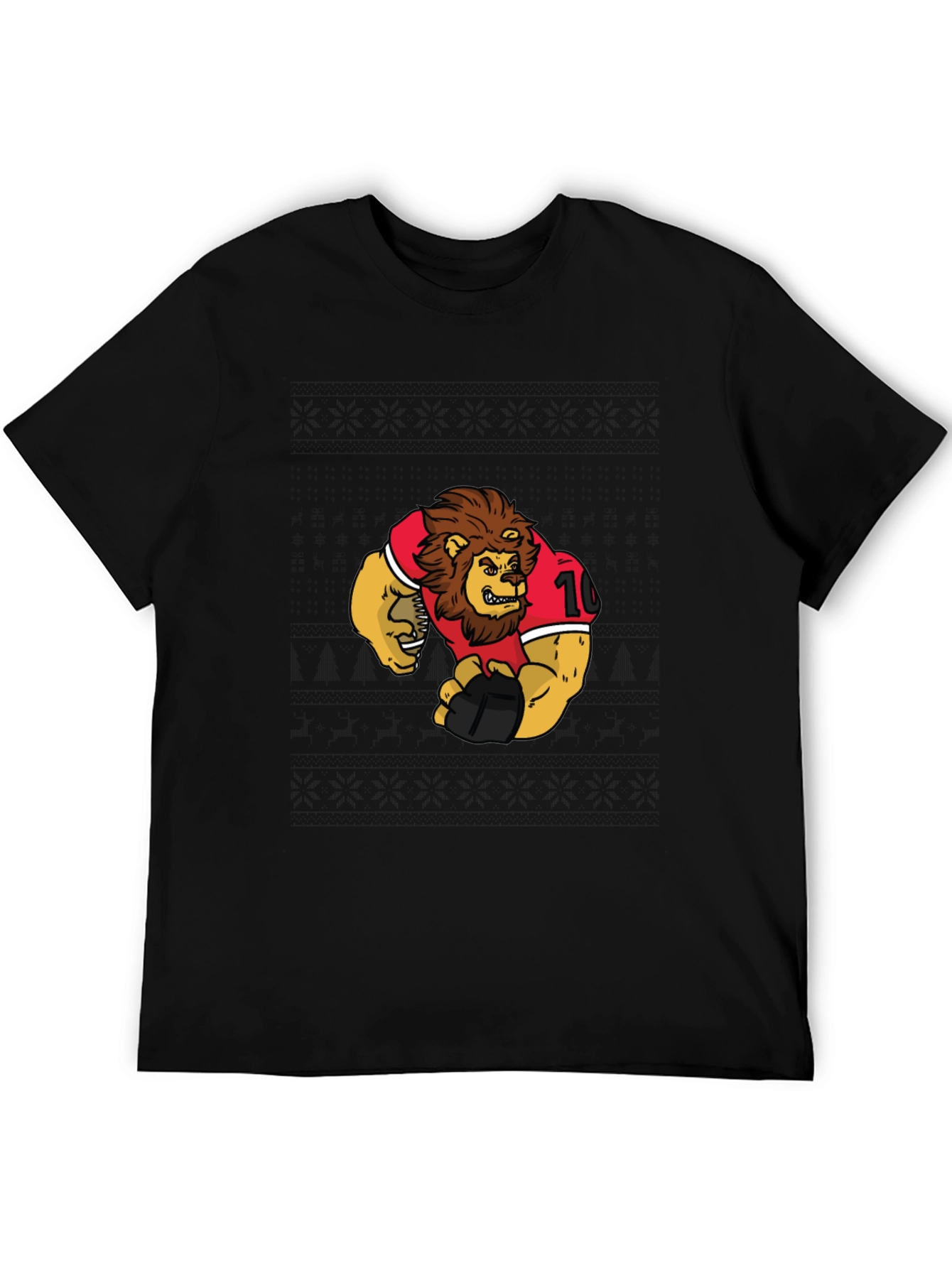 Lion Football Graphic T-Shirt
