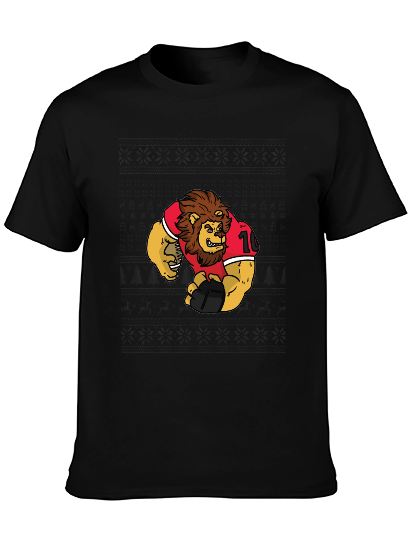 Lion Football Graphic T-Shirt