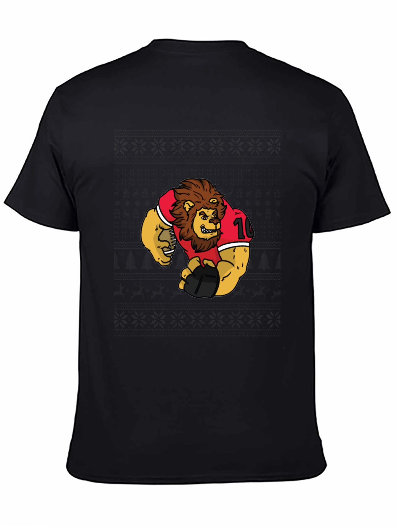 Lion Football Graphic T-Shirt