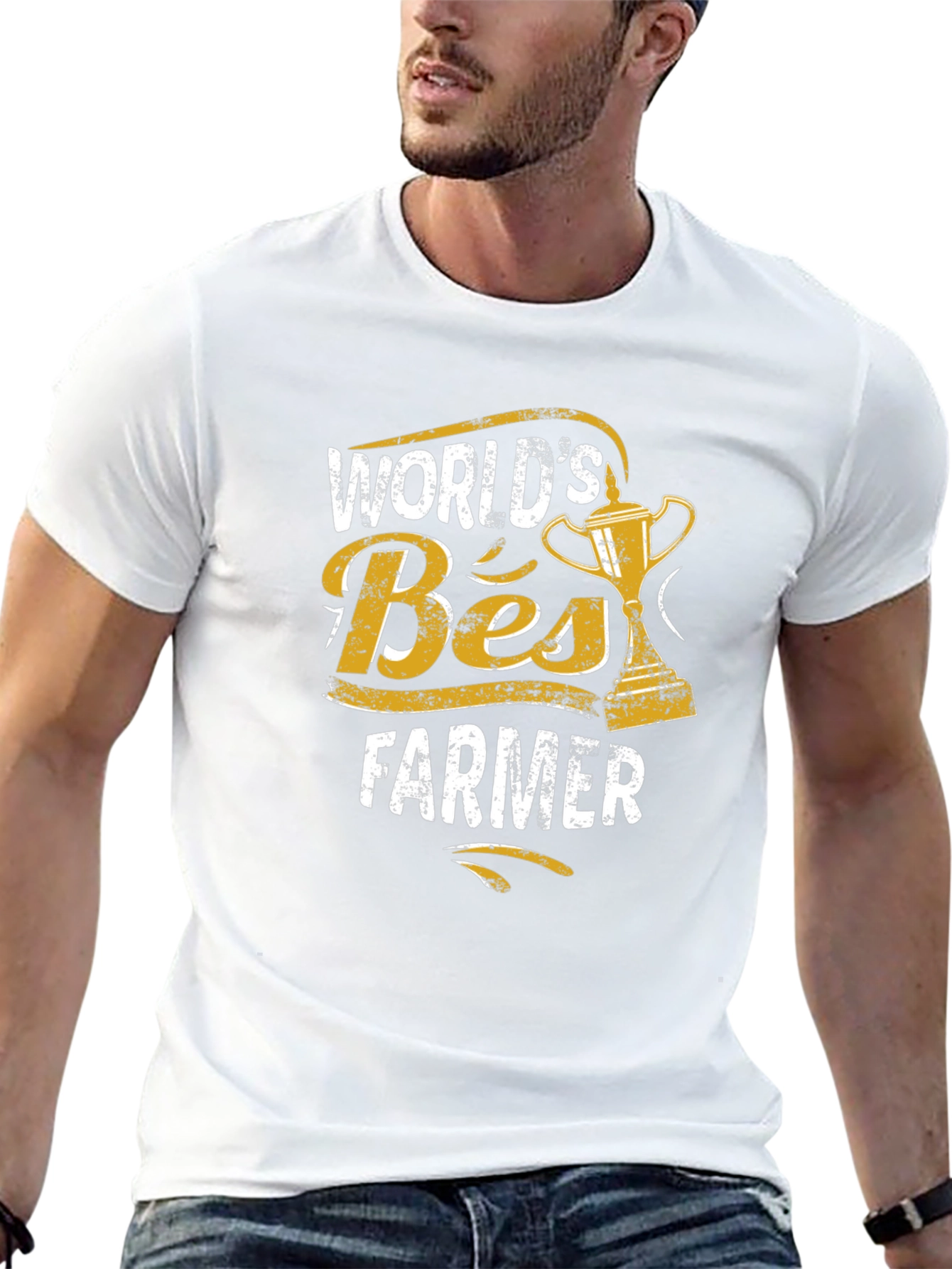 Worlds Best Farmer Graphic T-Shirt