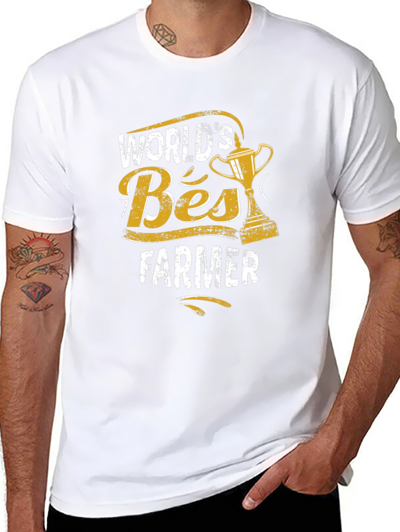 Worlds Best Farmer Graphic T-Shirt