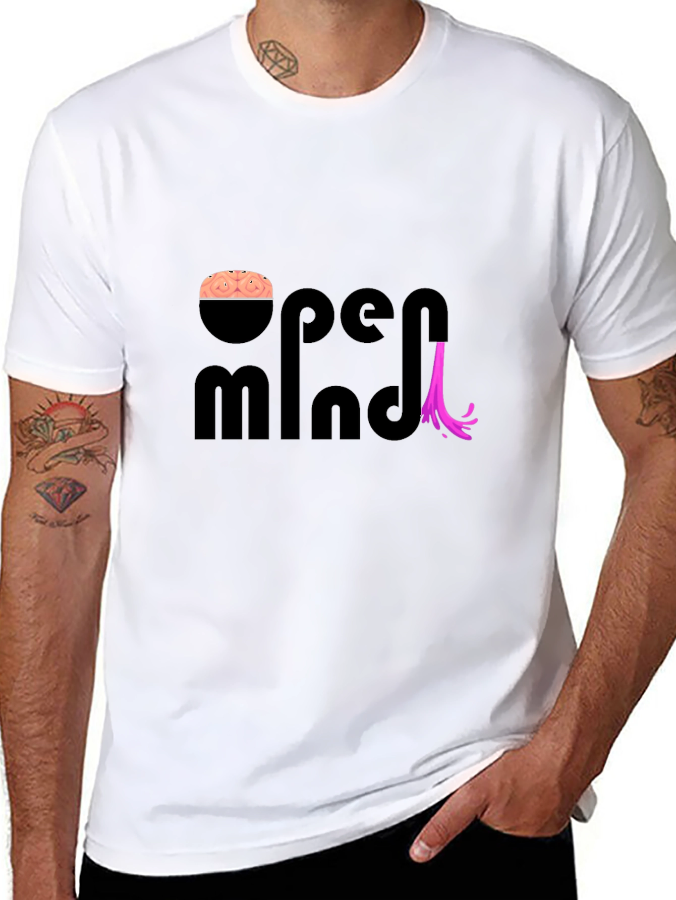 Open Mind T-Shirt - Creative Brain Design