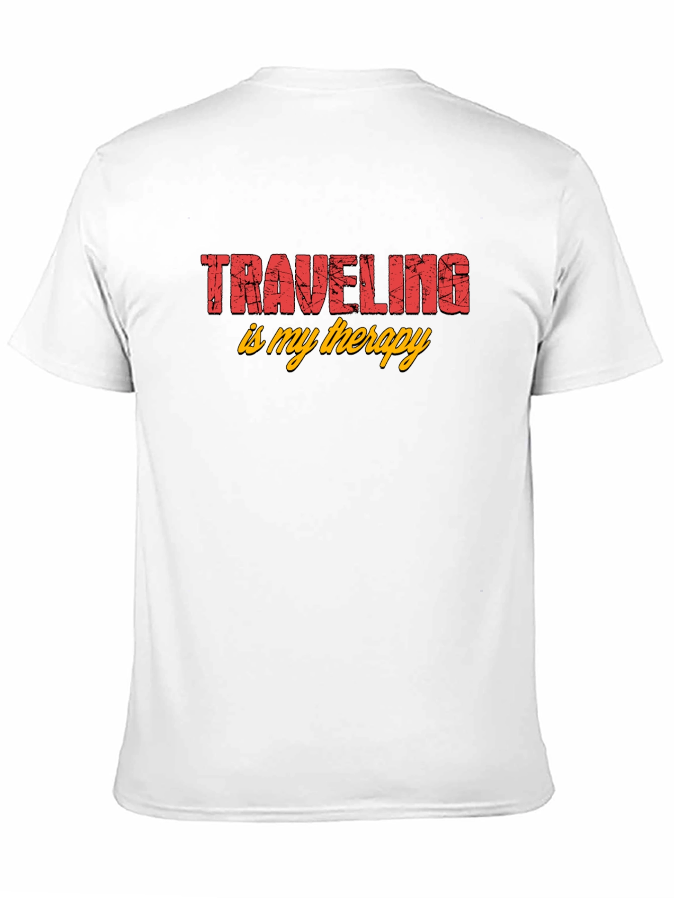 Traveling Is My Therapy Black Graphic Tee