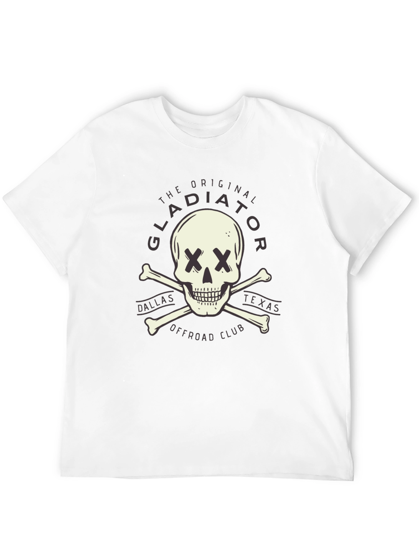 Gladiator Offroad Skull Graphic Tee - Black