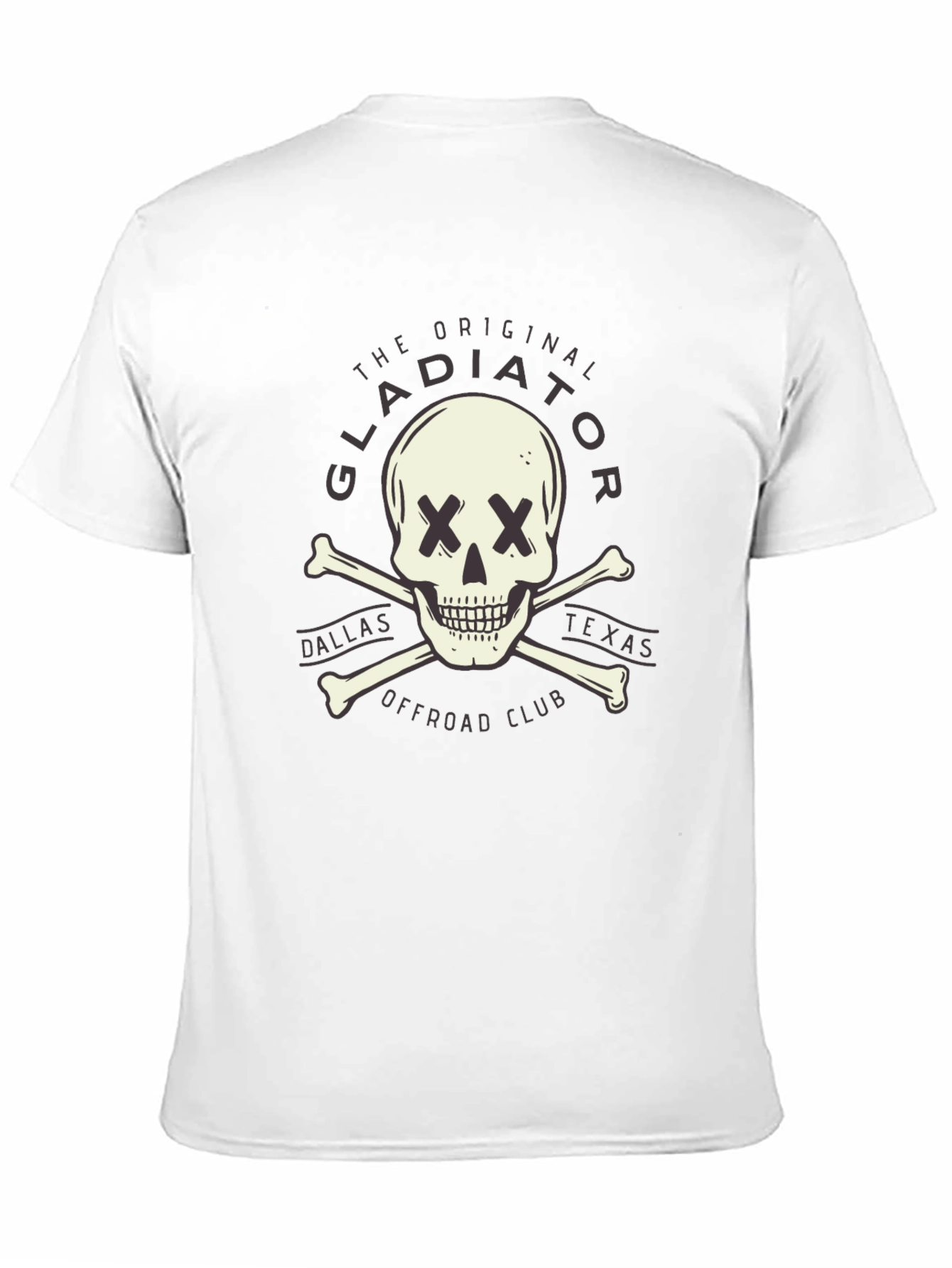 Gladiator Offroad Skull Graphic Tee - Black