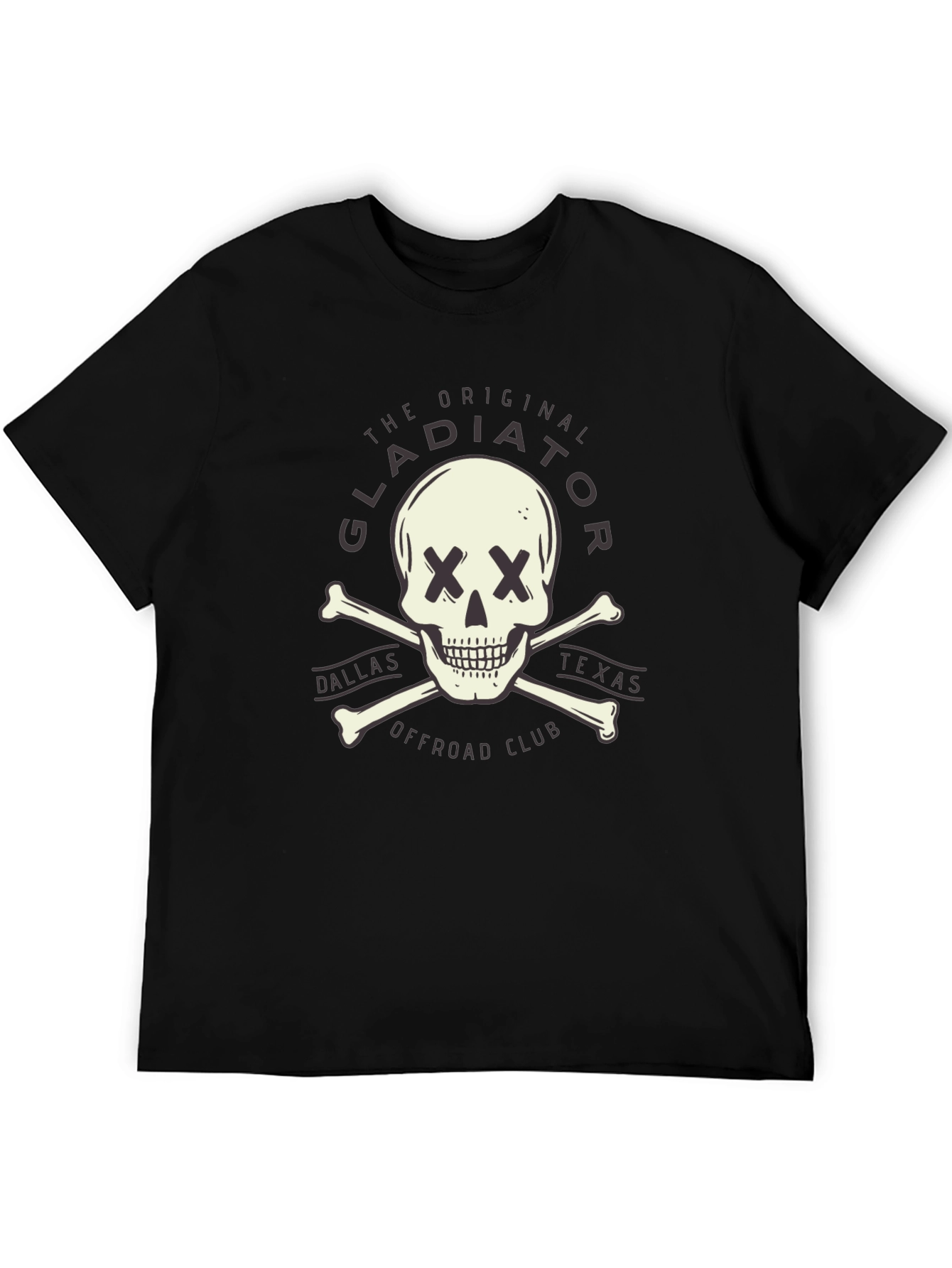 Gladiator Offroad Skull Graphic Tee - Black