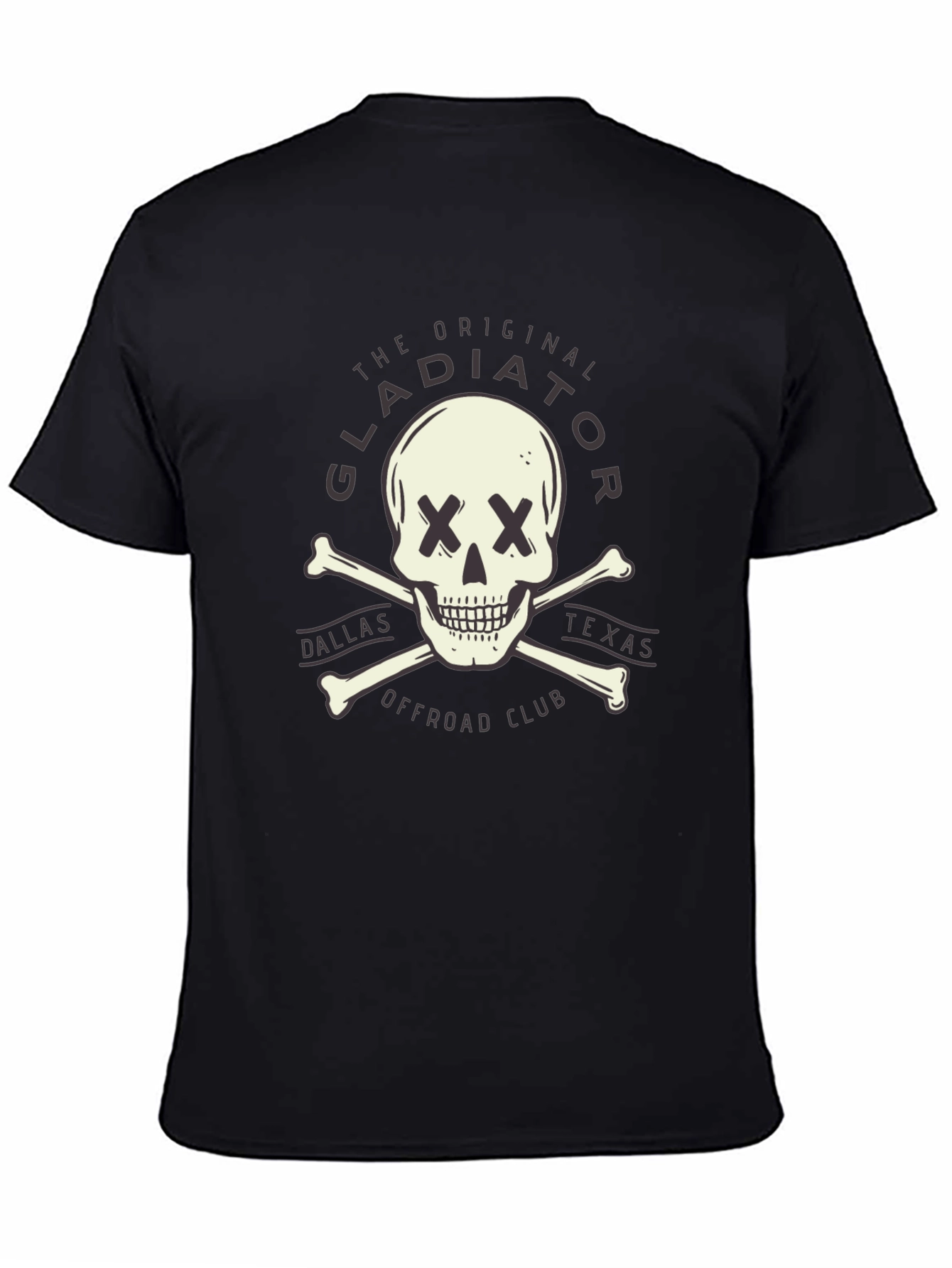 Gladiator Offroad Skull Graphic Tee - Black
