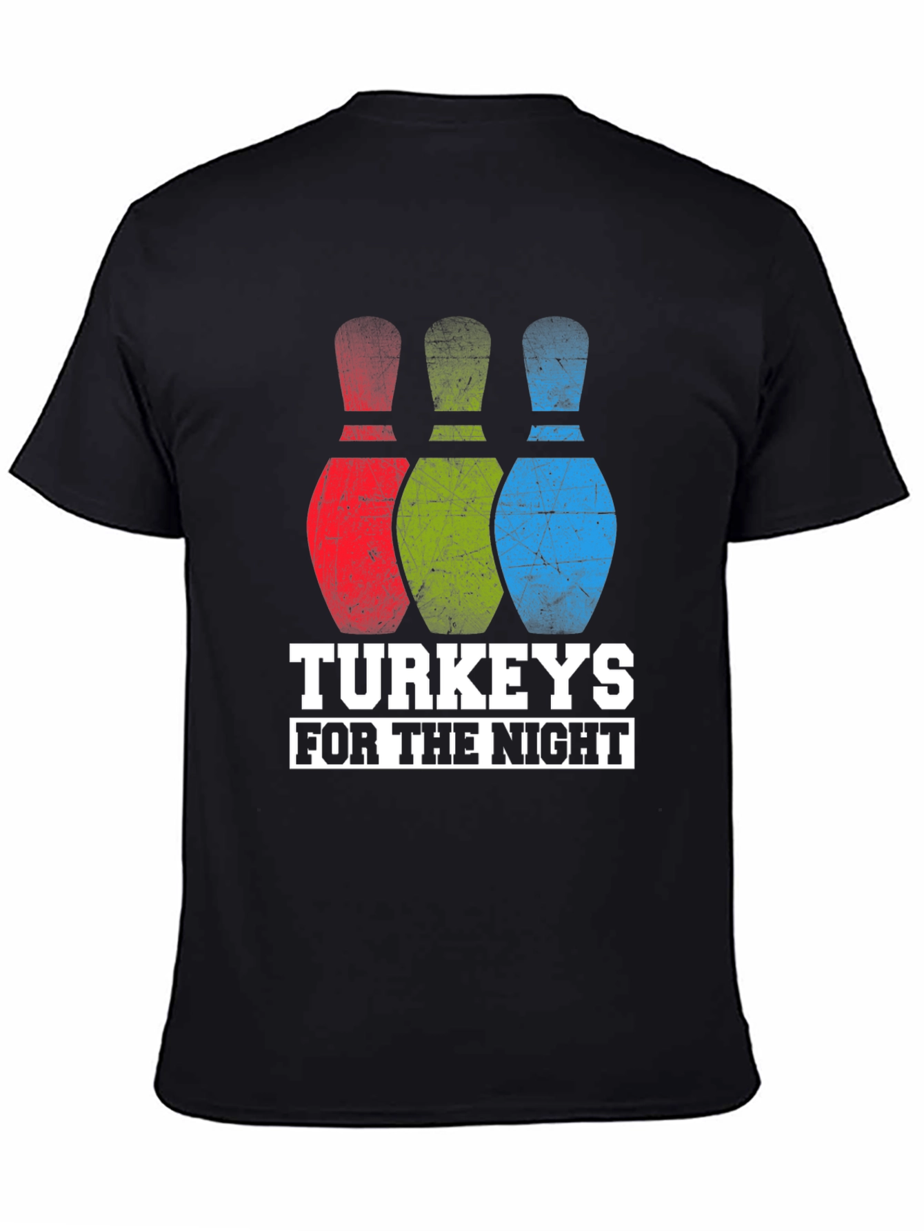 Turkeys For the Night Bowling Graphic Tee