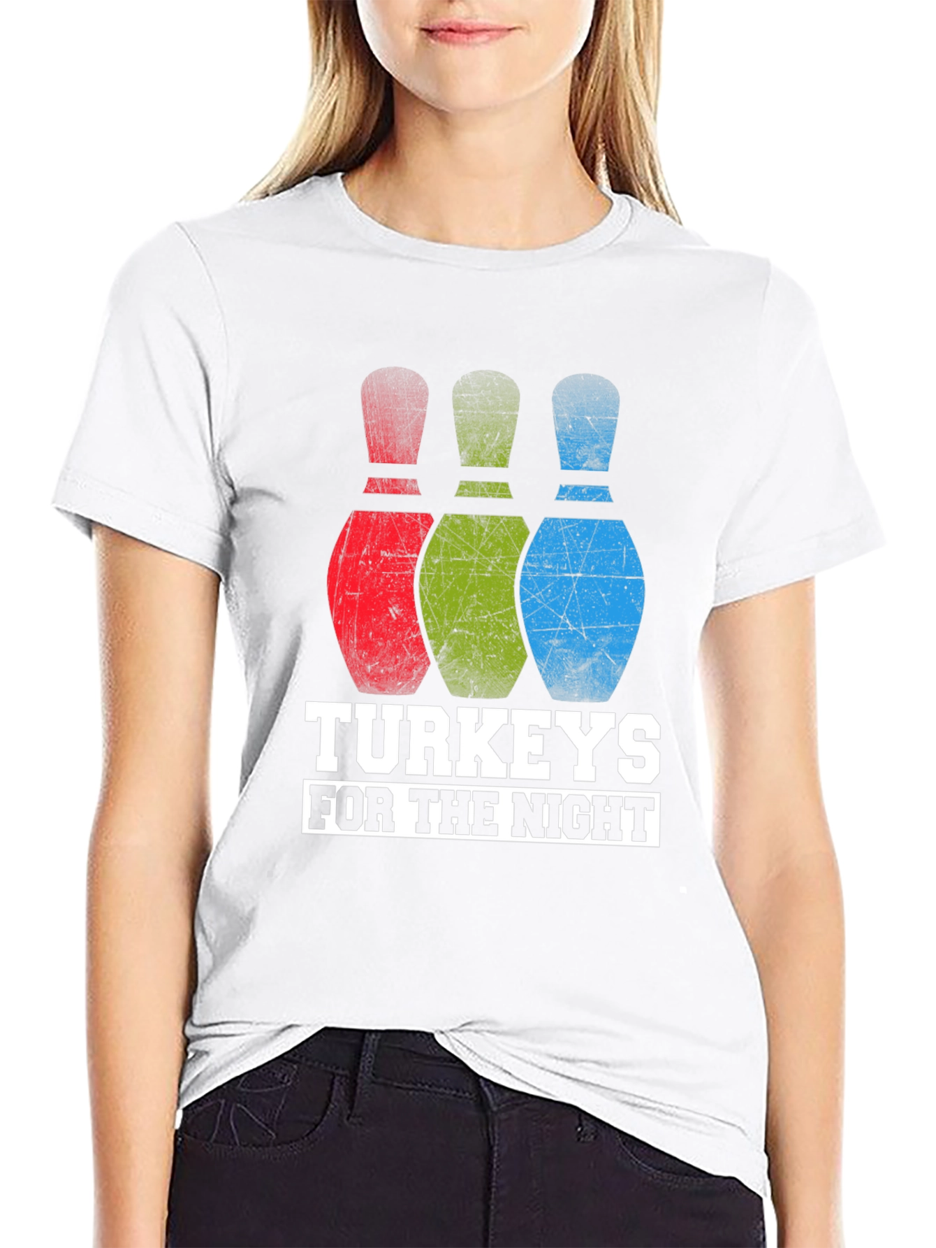 Turkeys For the Night Bowling Graphic Tee