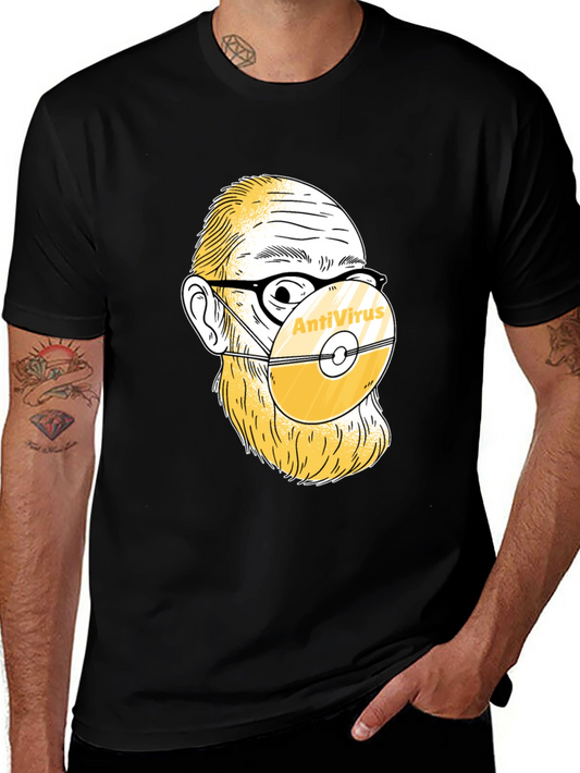 AntiVirus CD Mask Tee - Protect Yourself in Style