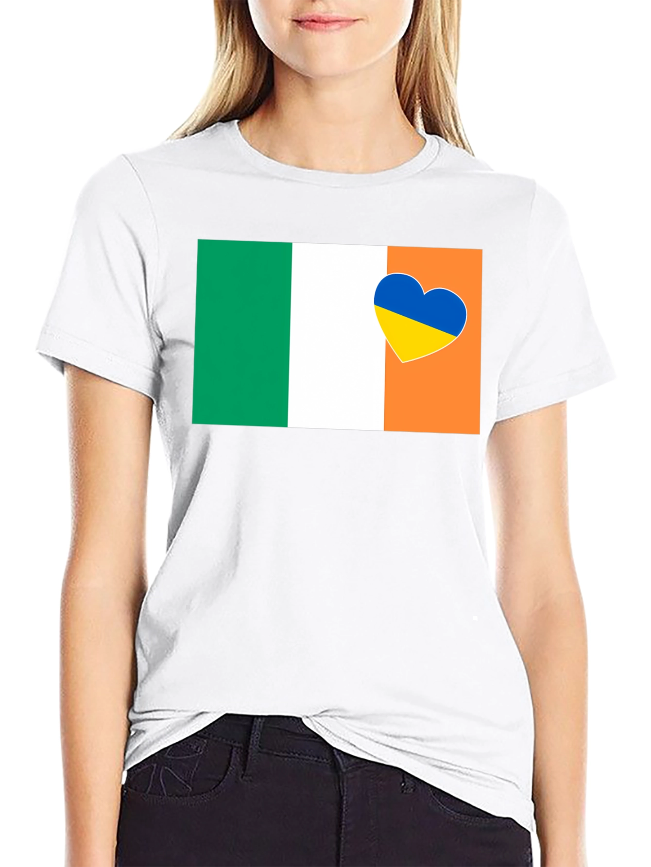 Ireland & Ukraine Heart T-Shirt