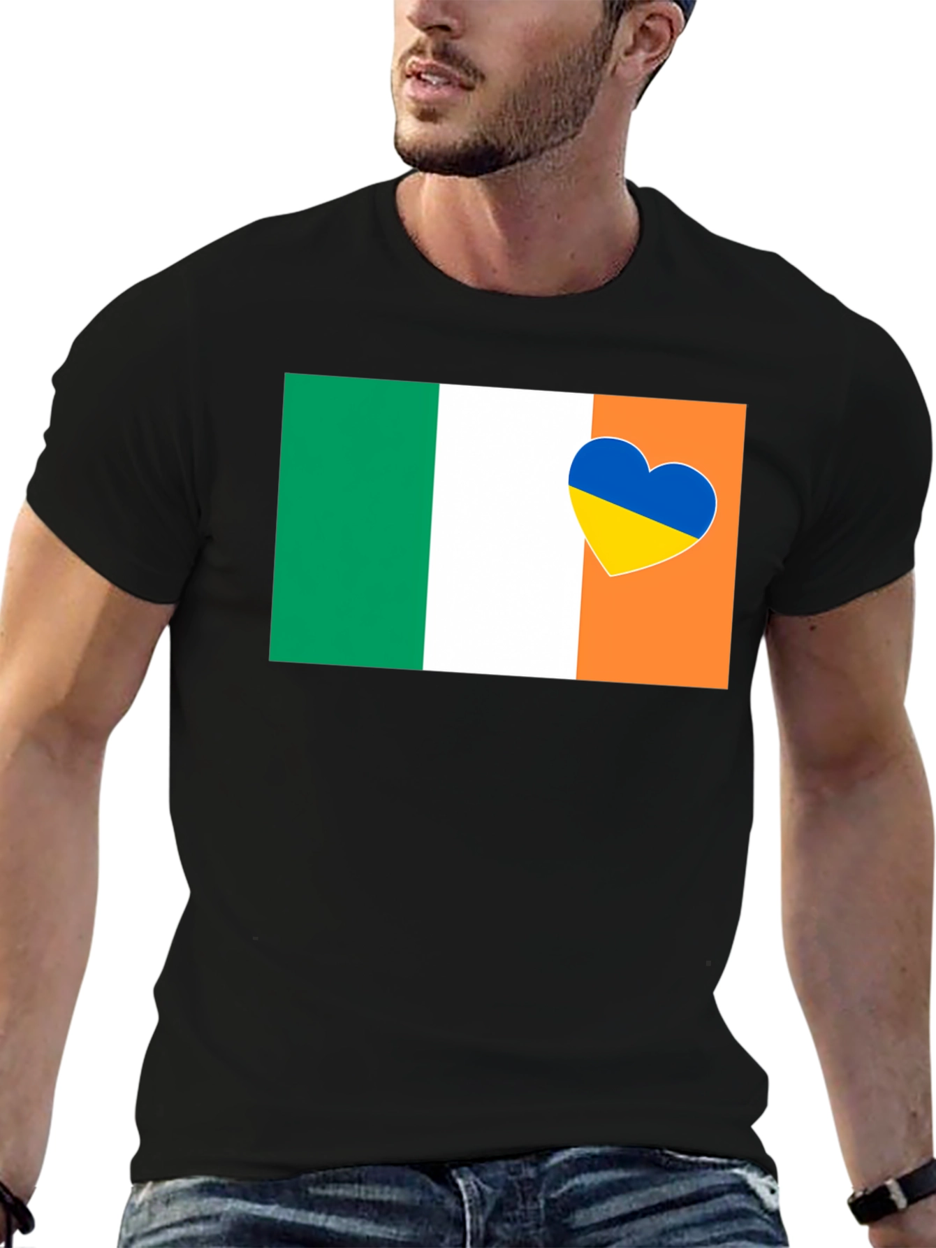 Ireland & Ukraine Heart T-Shirt