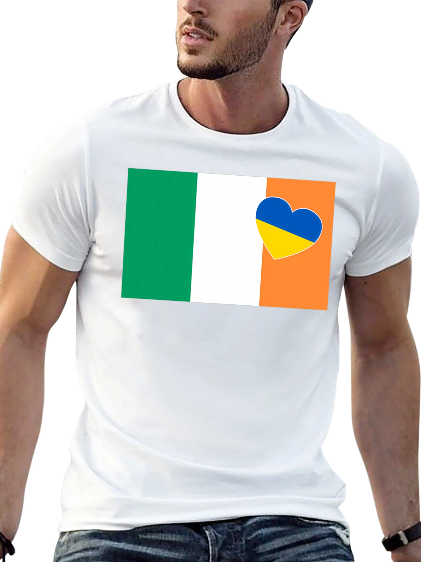 Ireland & Ukraine Heart T-Shirt