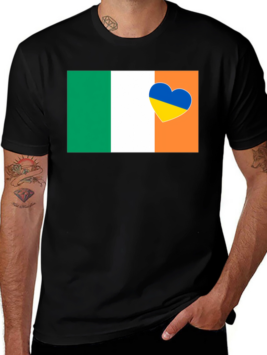 Ireland & Ukraine Heart T-Shirt