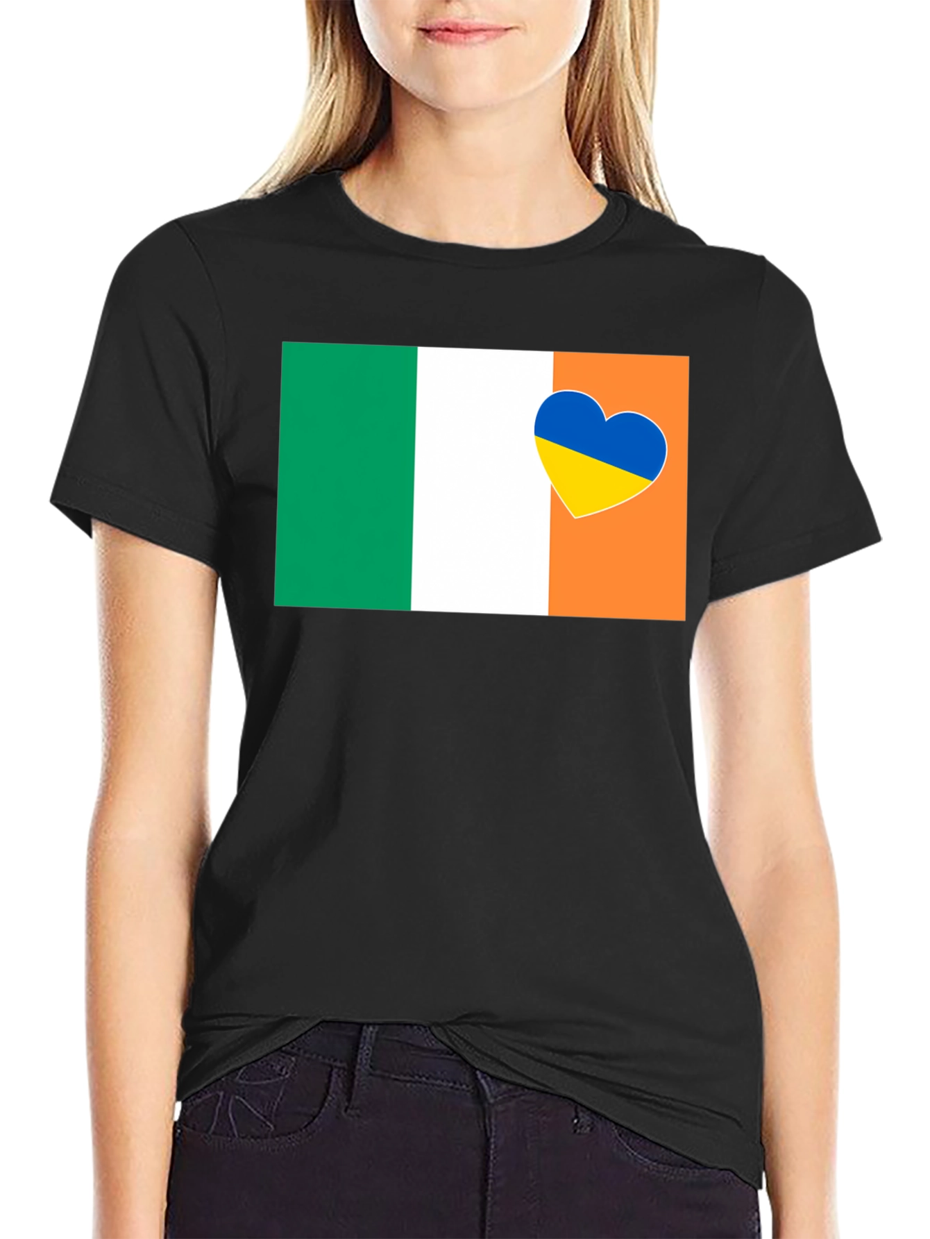 Ireland & Ukraine Heart T-Shirt