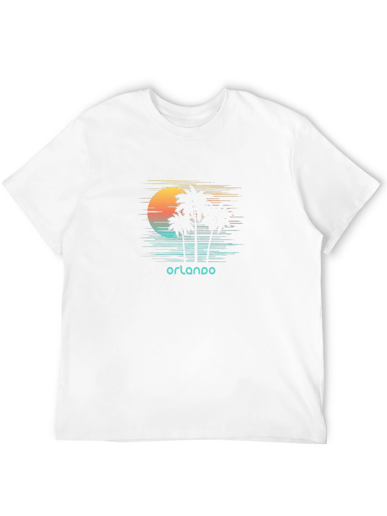 Orlando Sunset Palm Tree Graphic Tee
