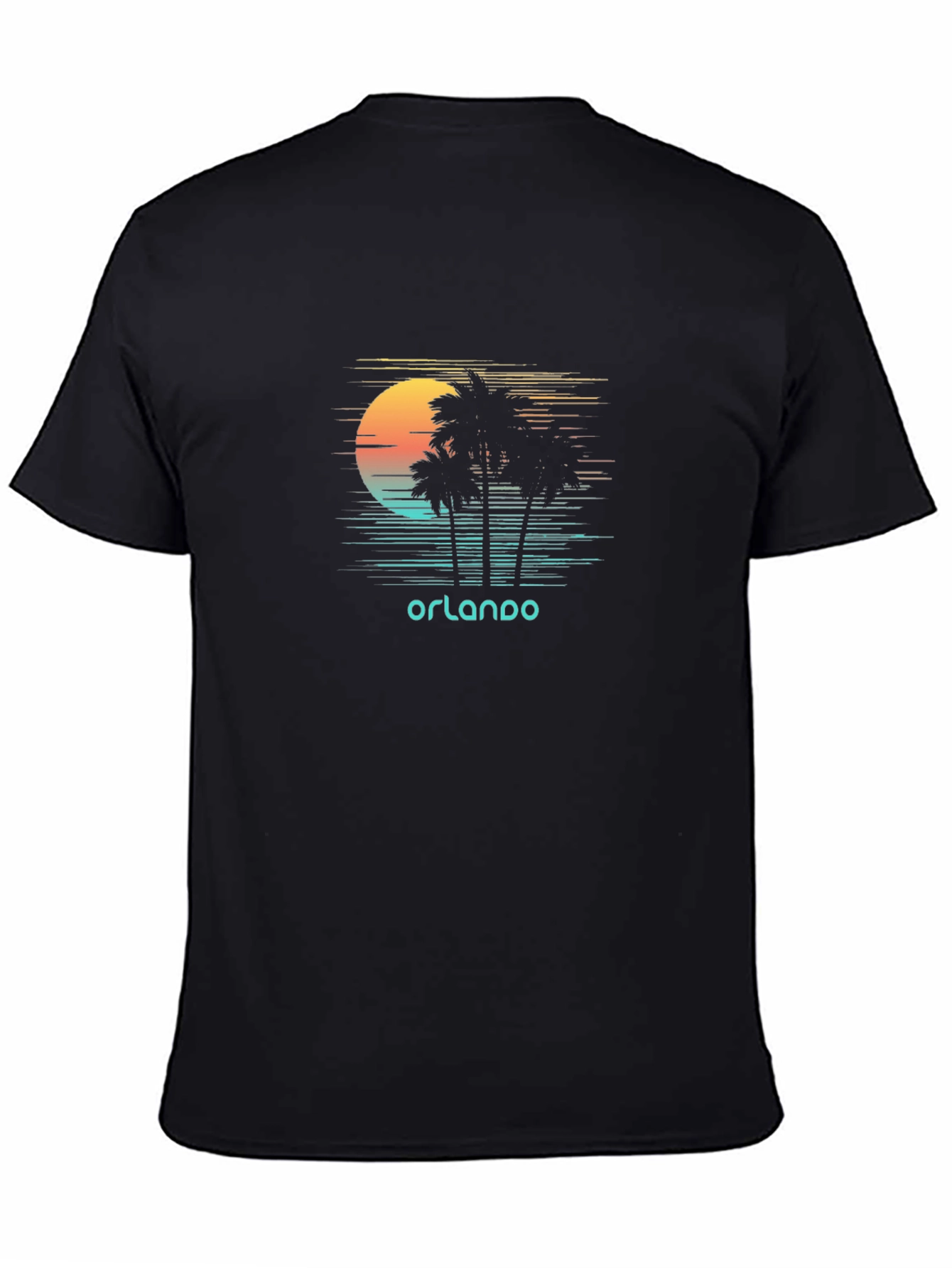 Orlando Sunset Palm Tree Graphic Tee