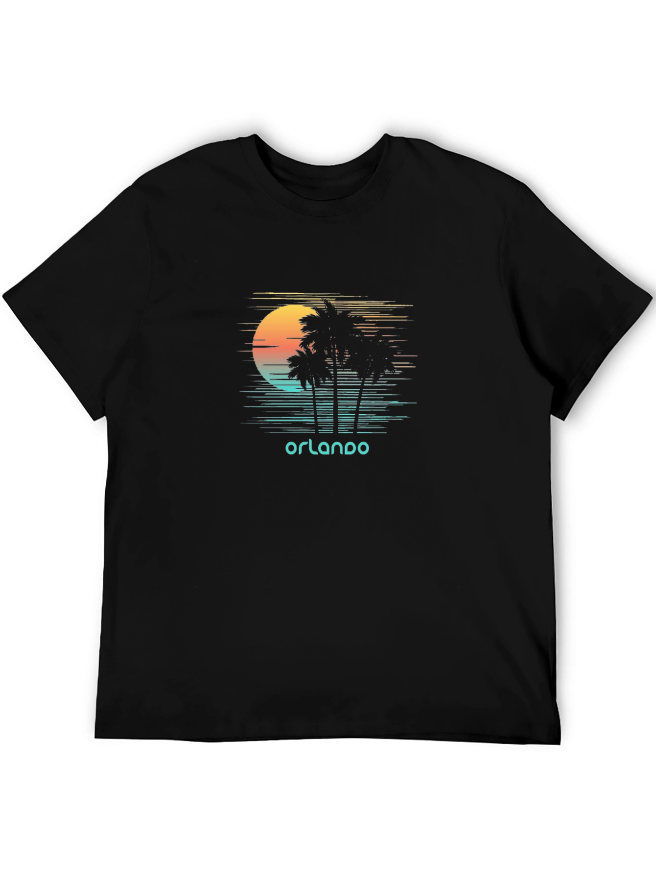 Orlando Sunset Palm Tree Graphic Tee
