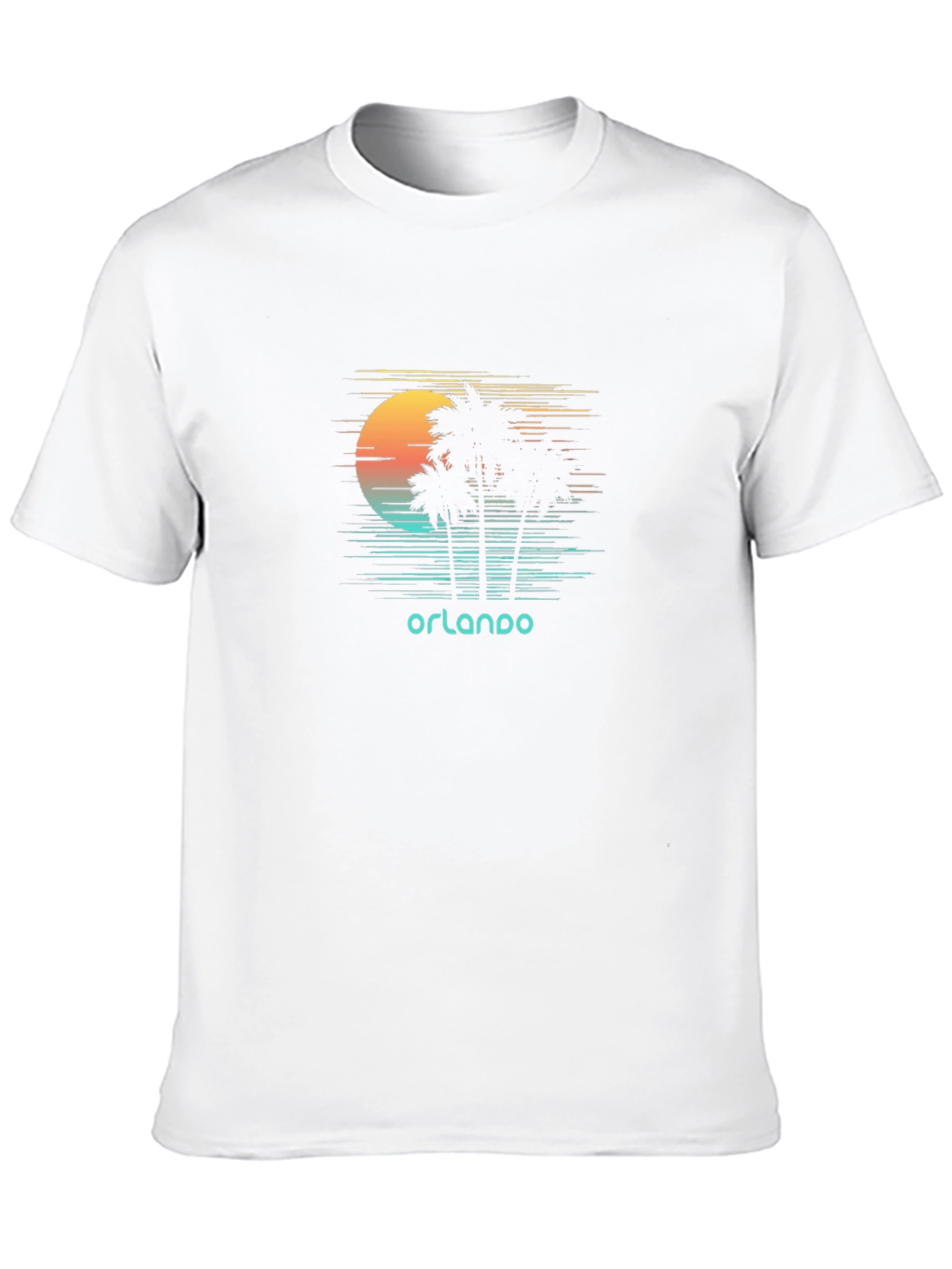 Orlando Sunset Palm Tree Graphic Tee