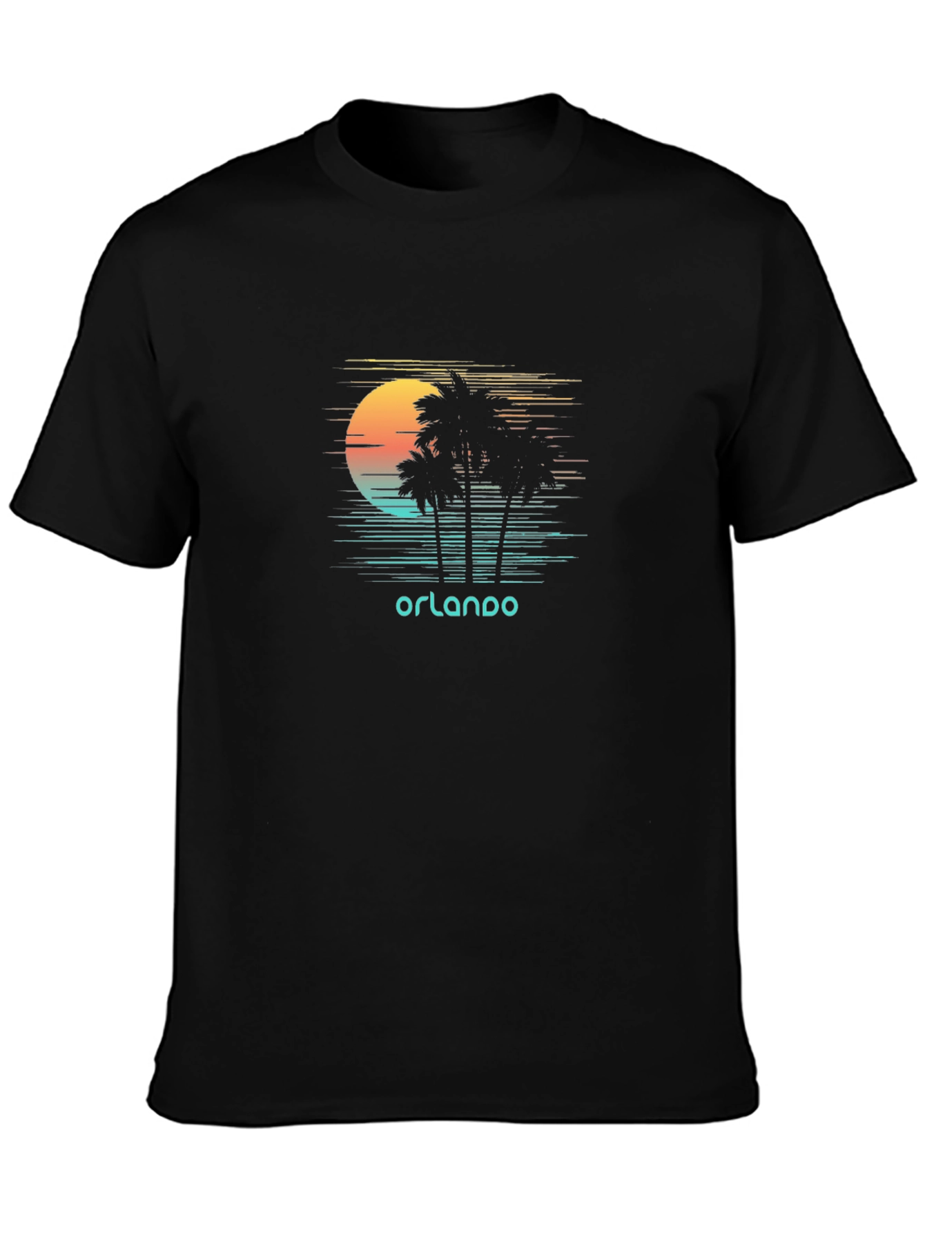 Orlando Sunset Palm Tree Graphic Tee