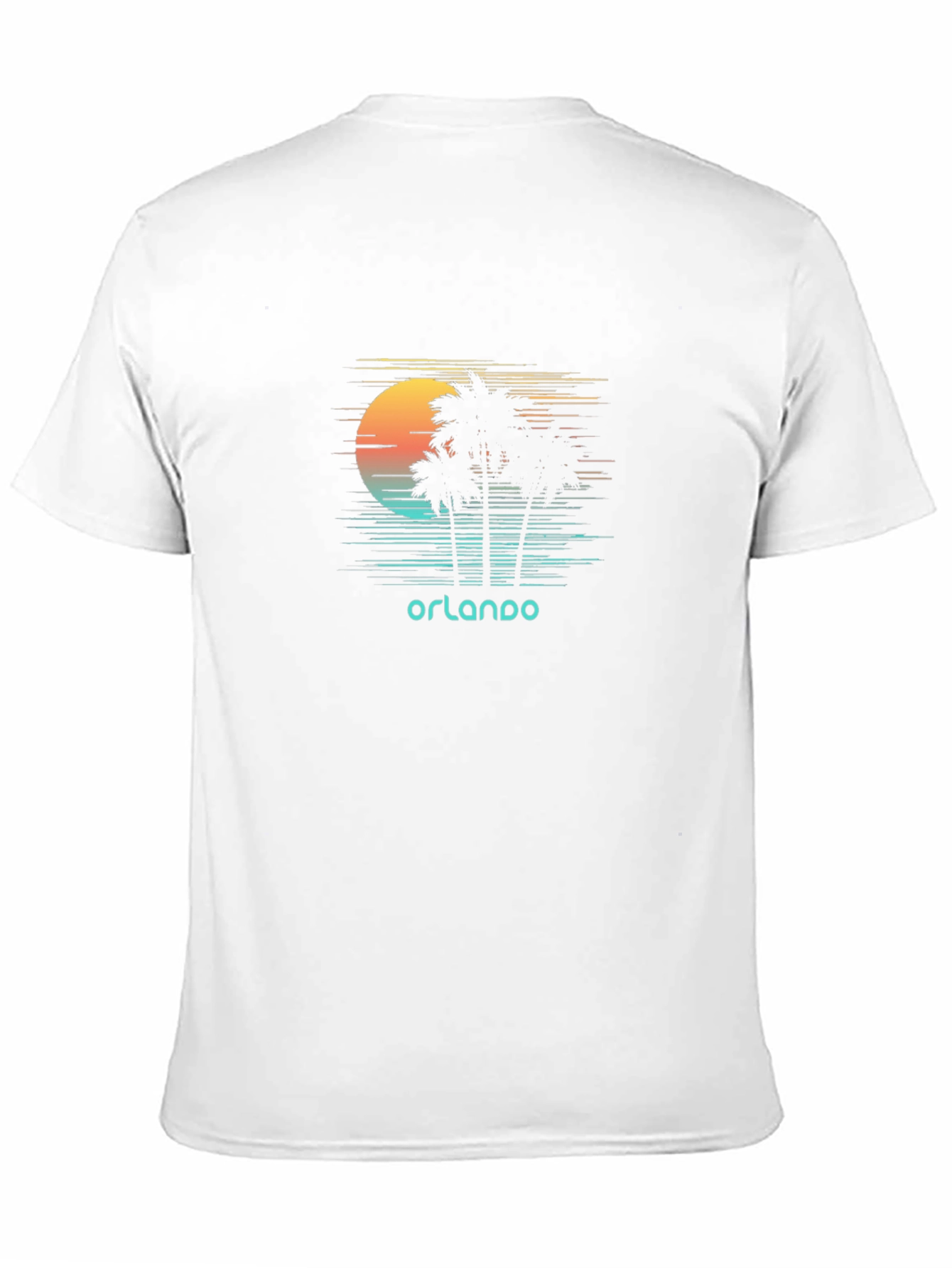 Orlando Sunset Palm Tree Graphic Tee