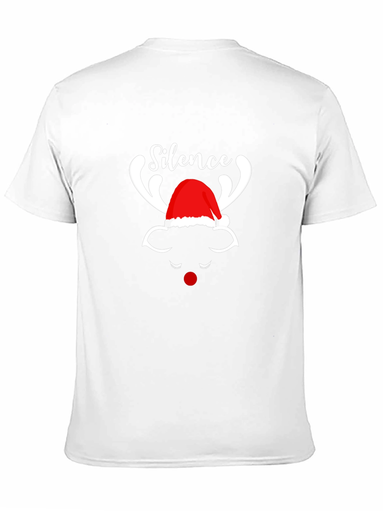 Silence Reindeer Christmas Graphic T-Shirt