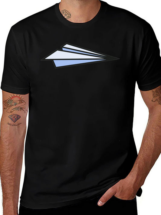 Paper Airplane Graphic Tee - Modern Minimalist Design