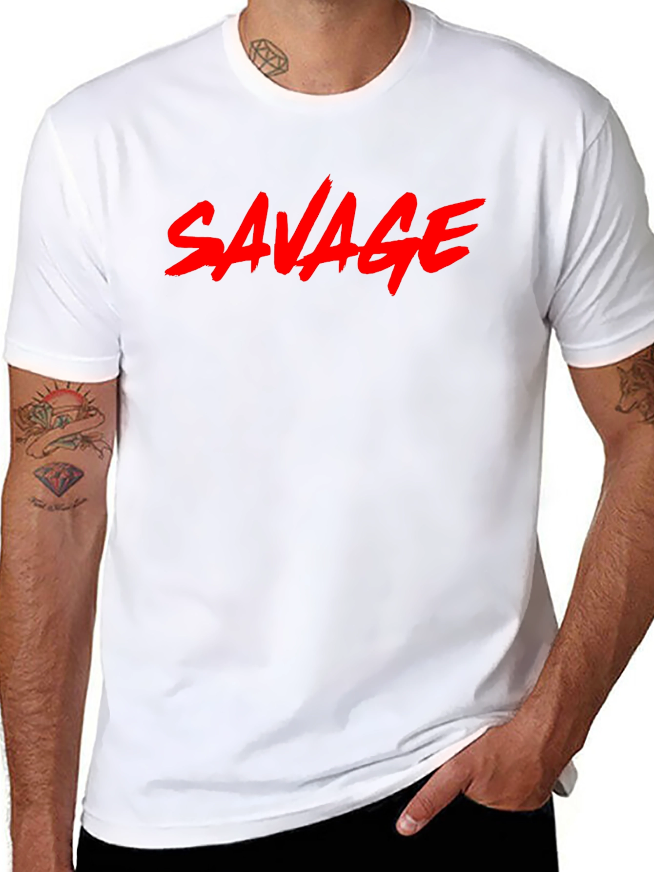 Savage Graphic Tee - Bold Statement Shirt