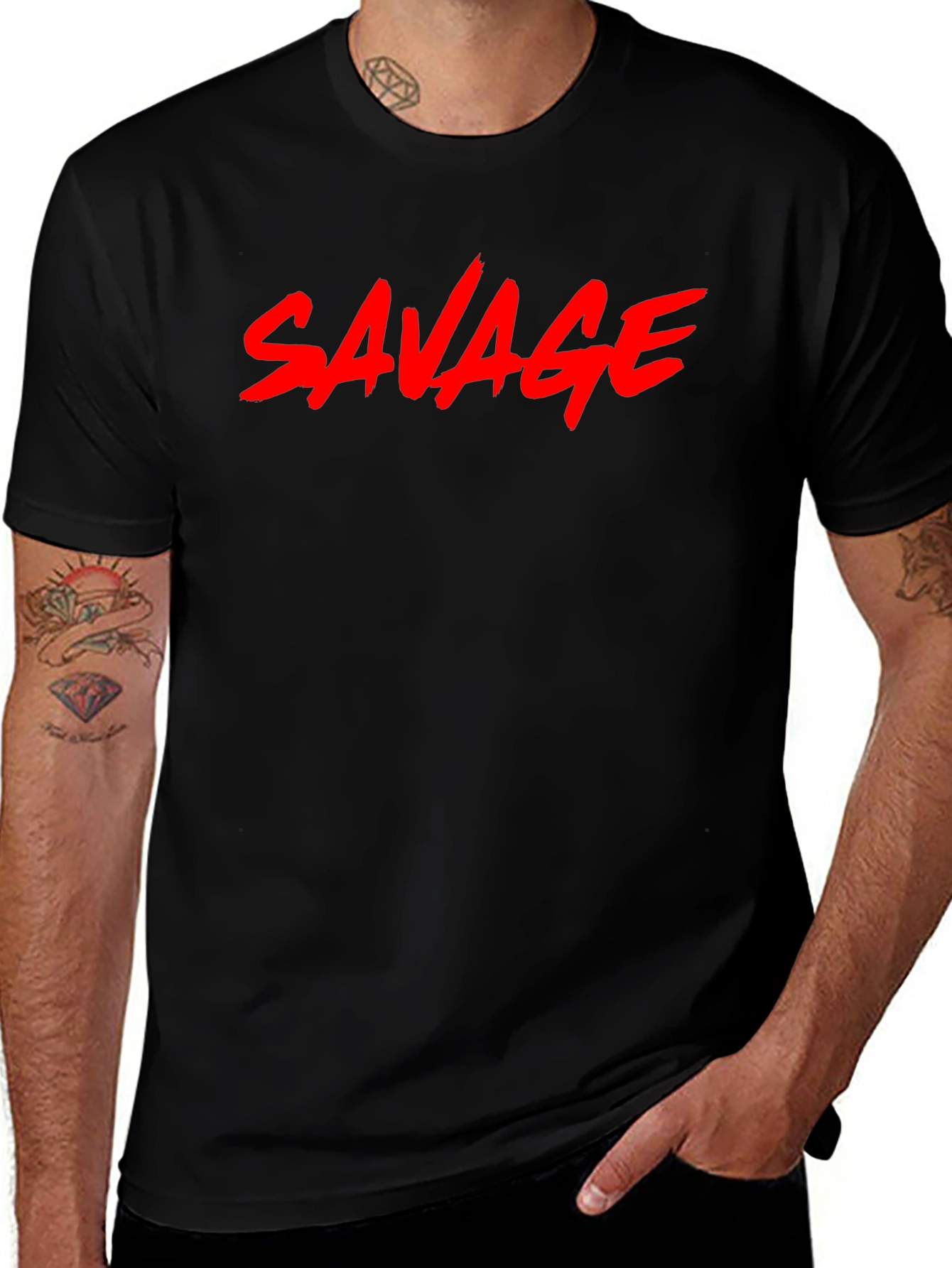 Savage Graphic Tee - Bold Statement Shirt