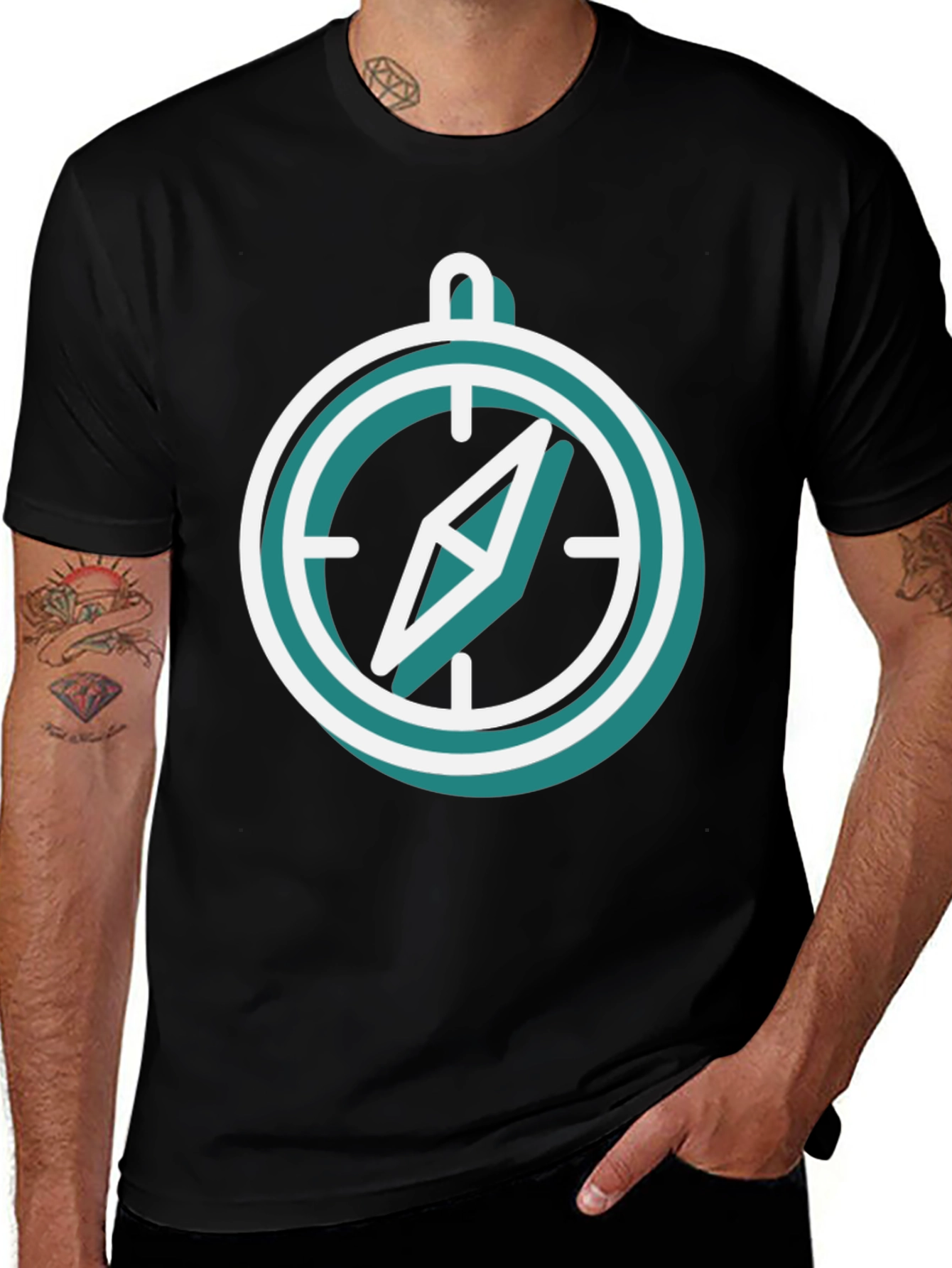 Compass Graphic Tee - Adventure Awaits!