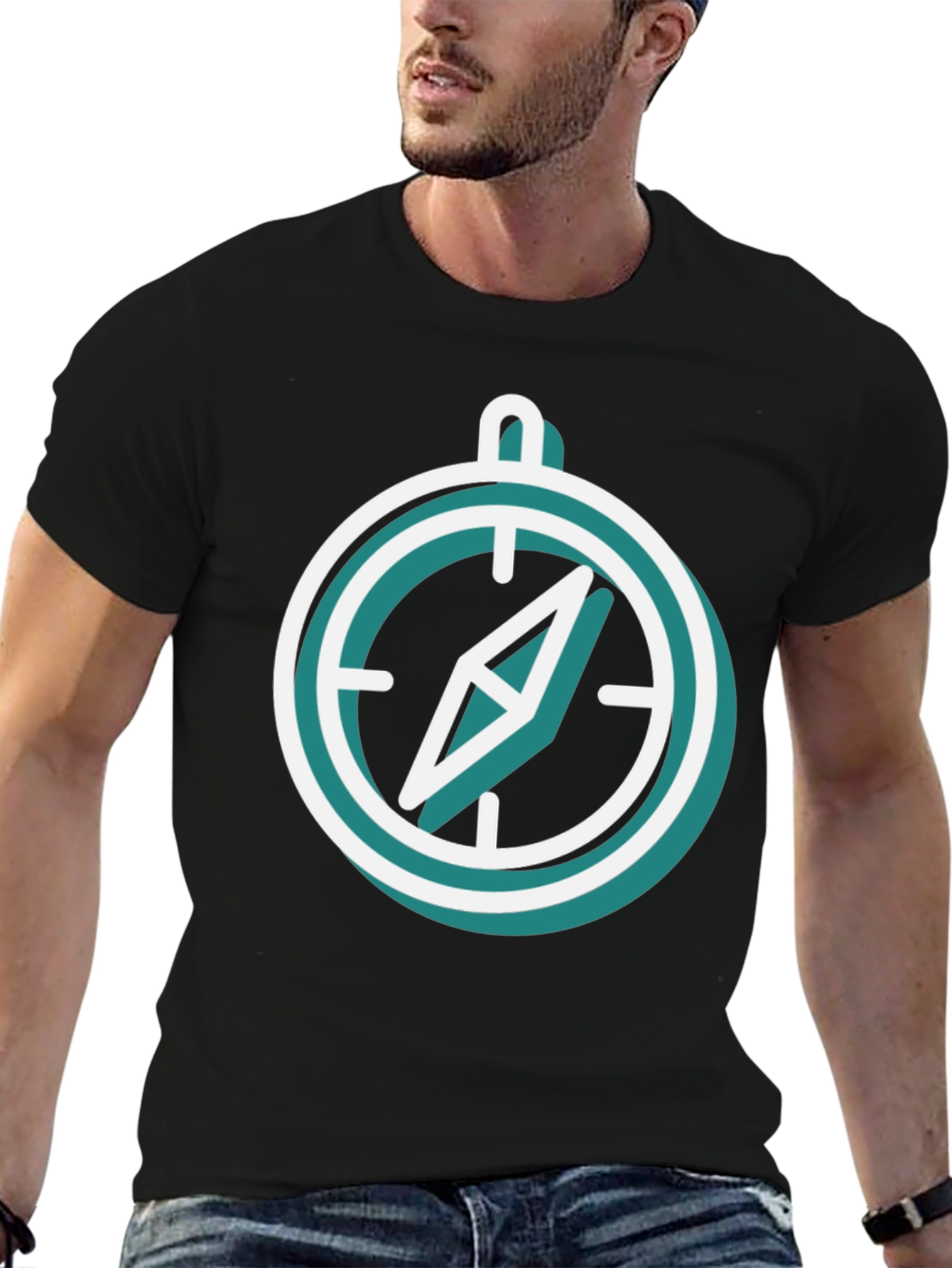 Compass Graphic Tee - Adventure Awaits!