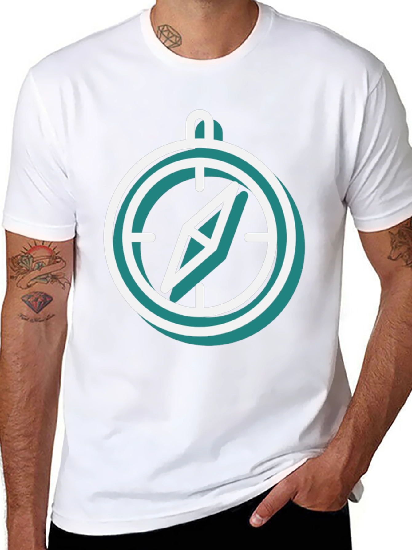 Compass Graphic Tee - Adventure Awaits!