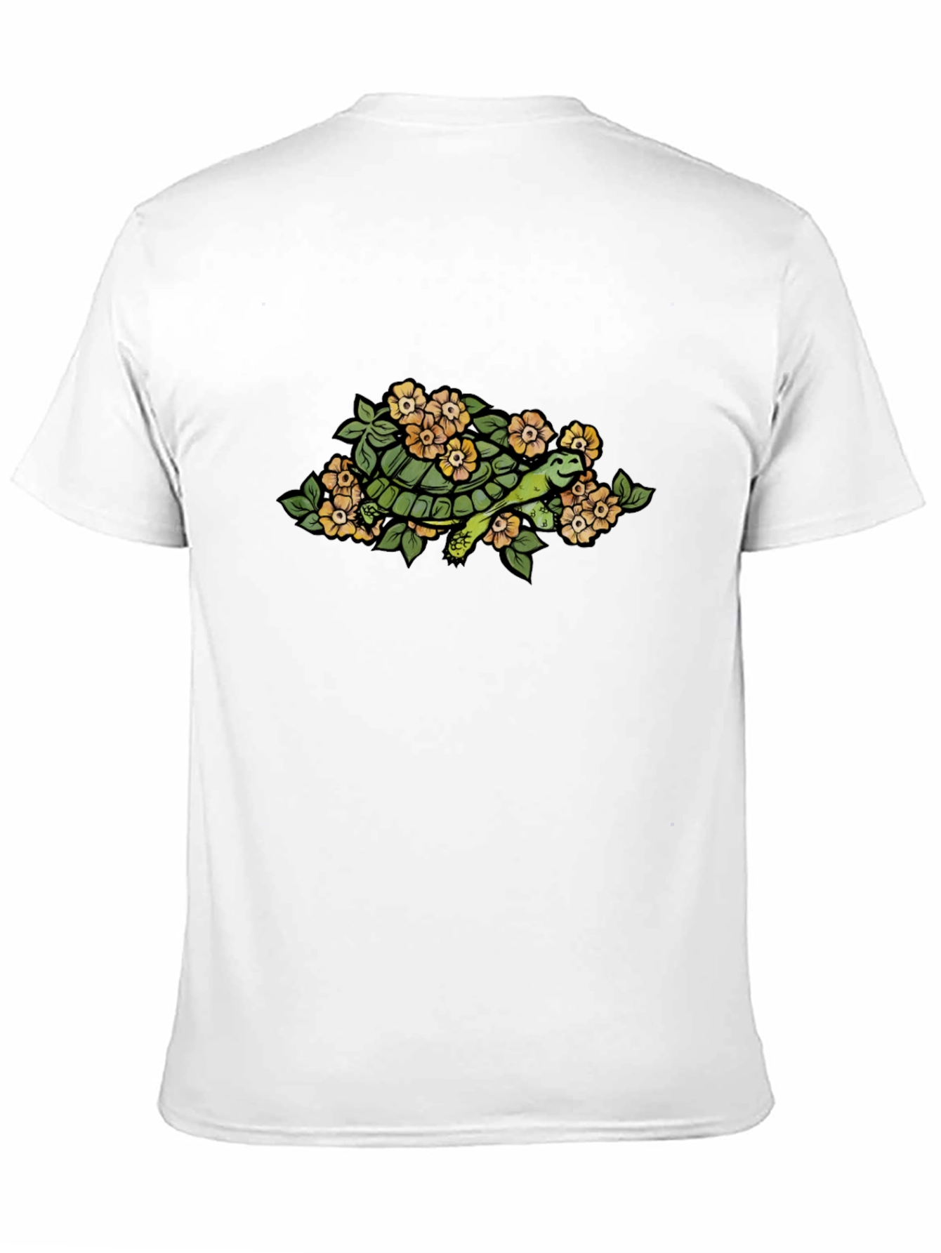 Turtle & Flower Graphic T-Shirt