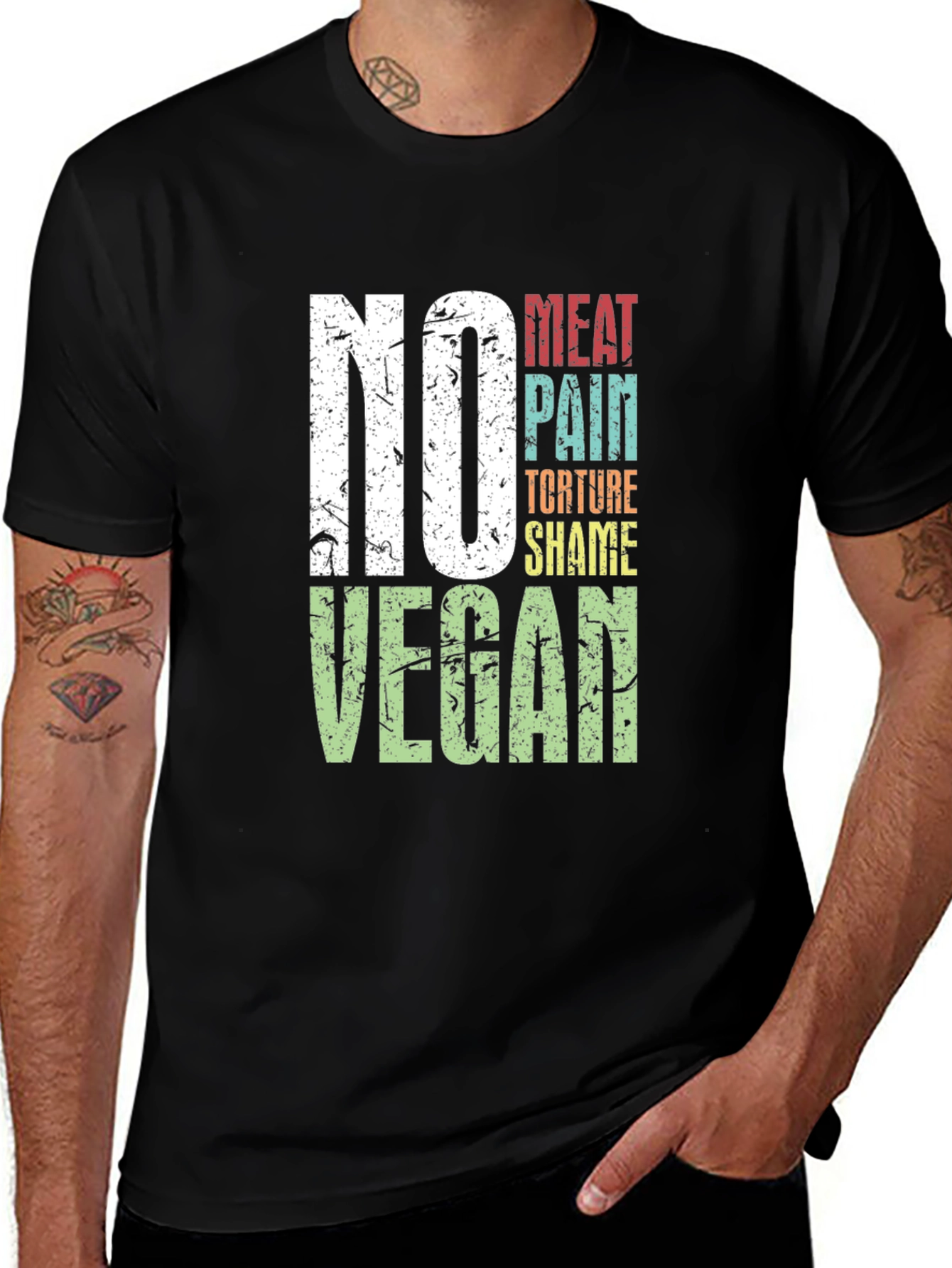 Vegan Slogan Graphic T-Shirt