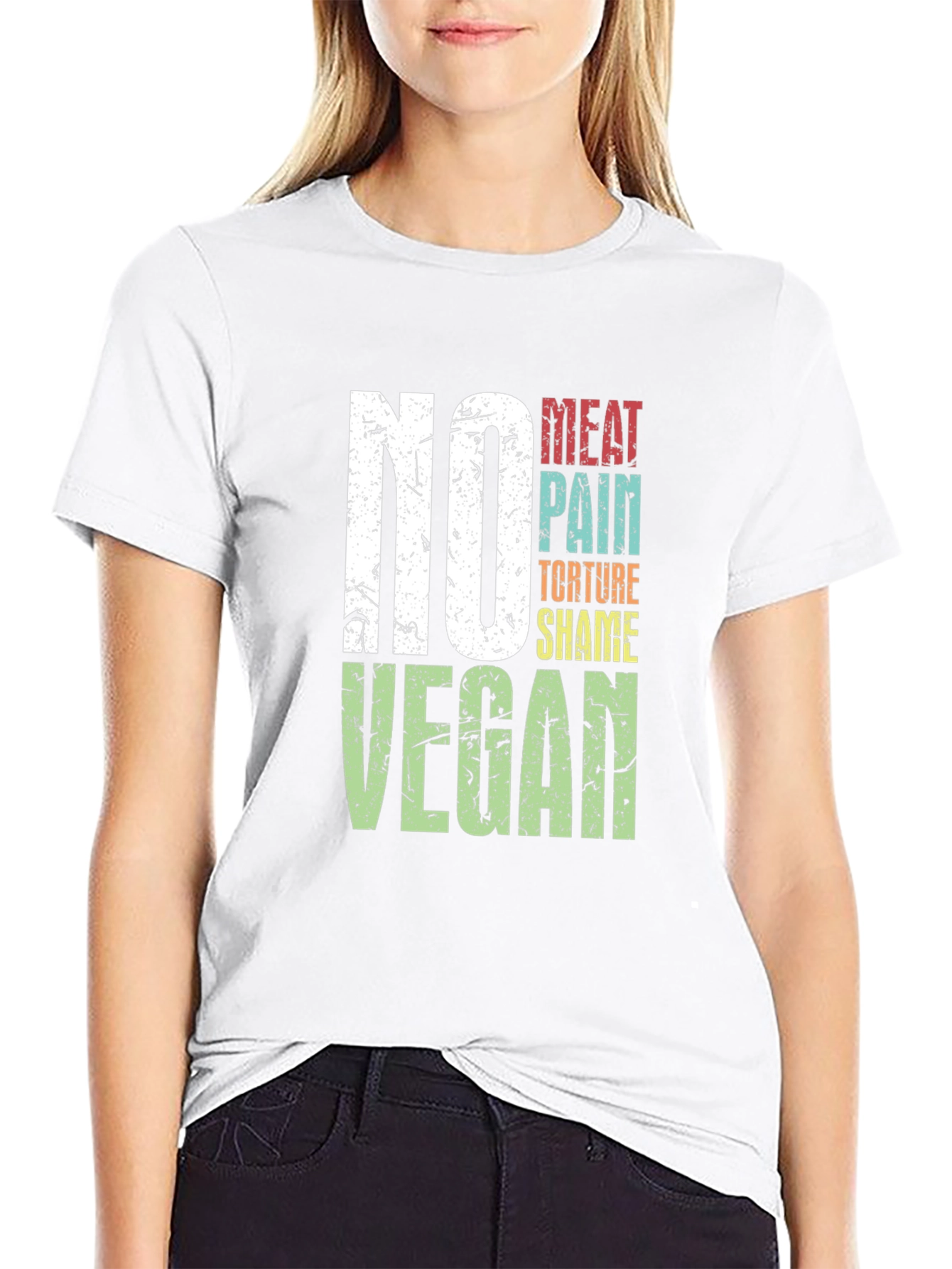 Vegan Slogan Graphic T-Shirt