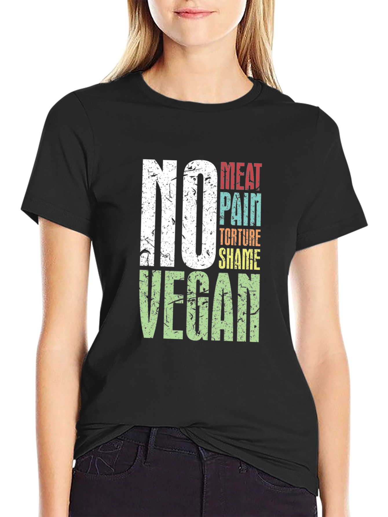 Vegan Slogan Graphic T-Shirt