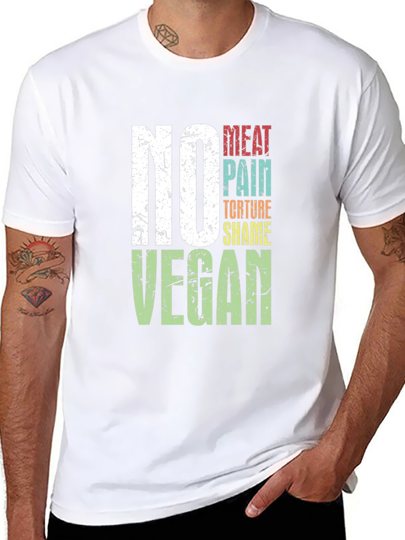 Vegan Slogan Graphic T-Shirt