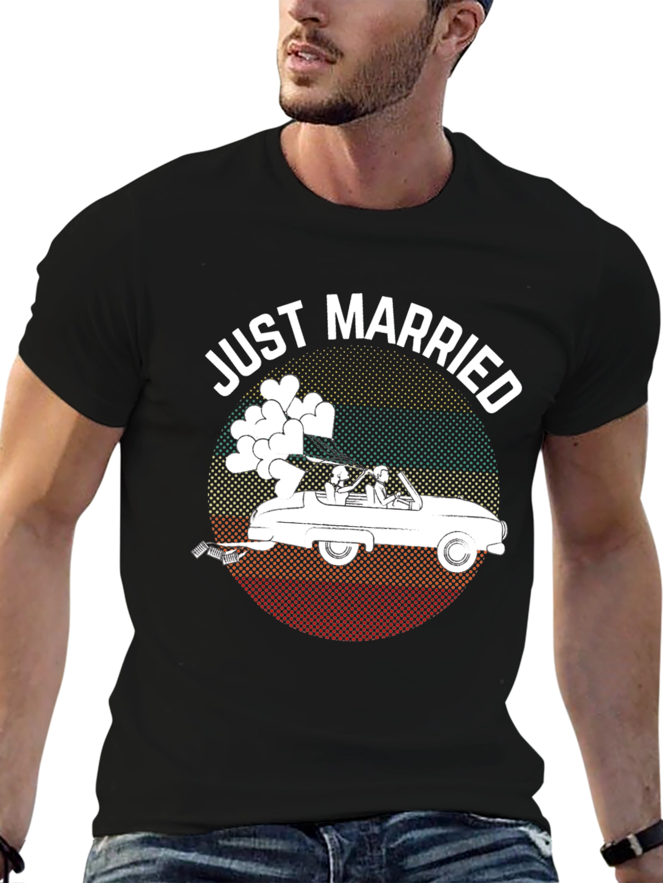 Just Married Graphic Tee