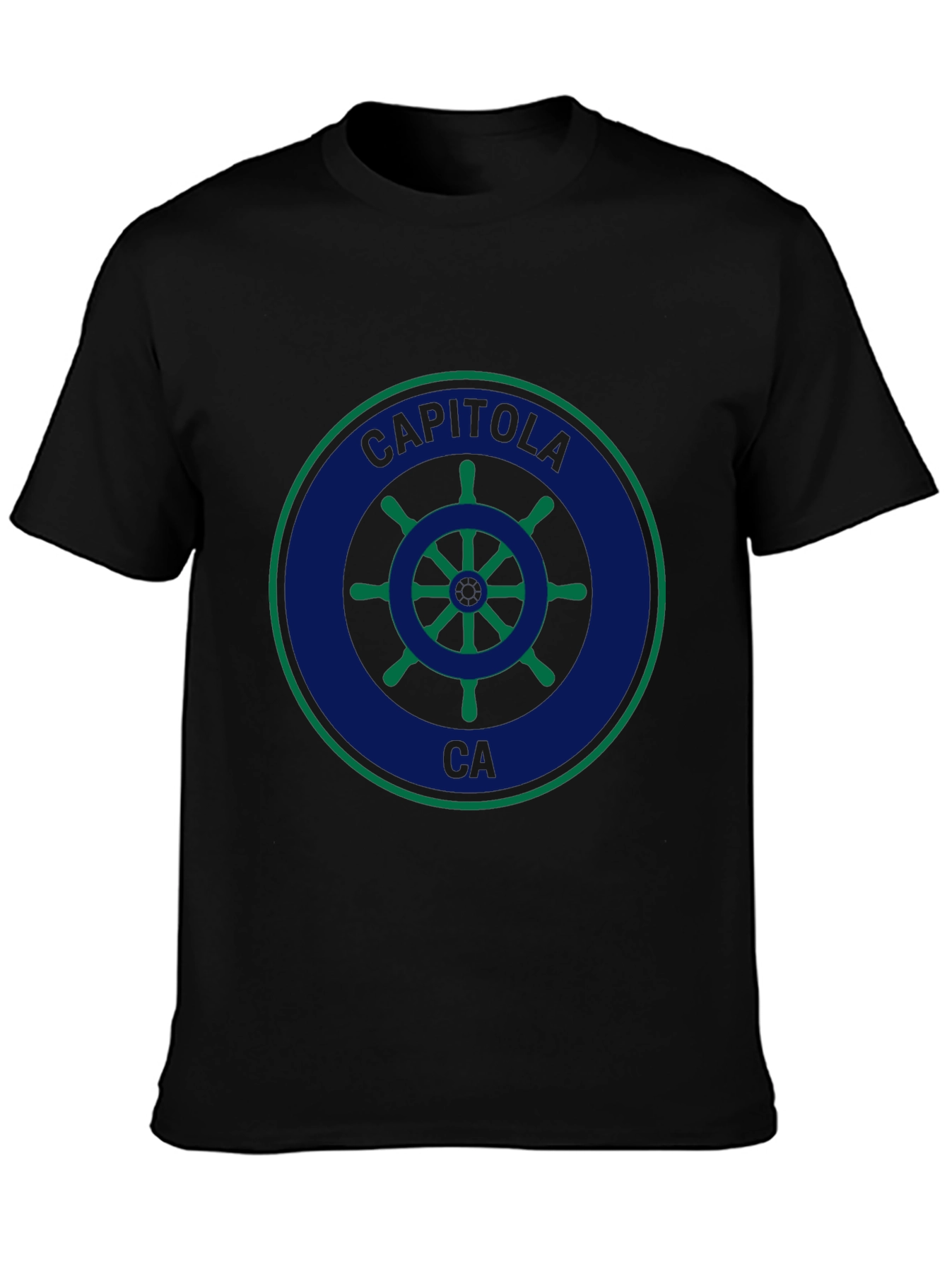 Capitola CA Ship Wheel Graphic T-Shirt