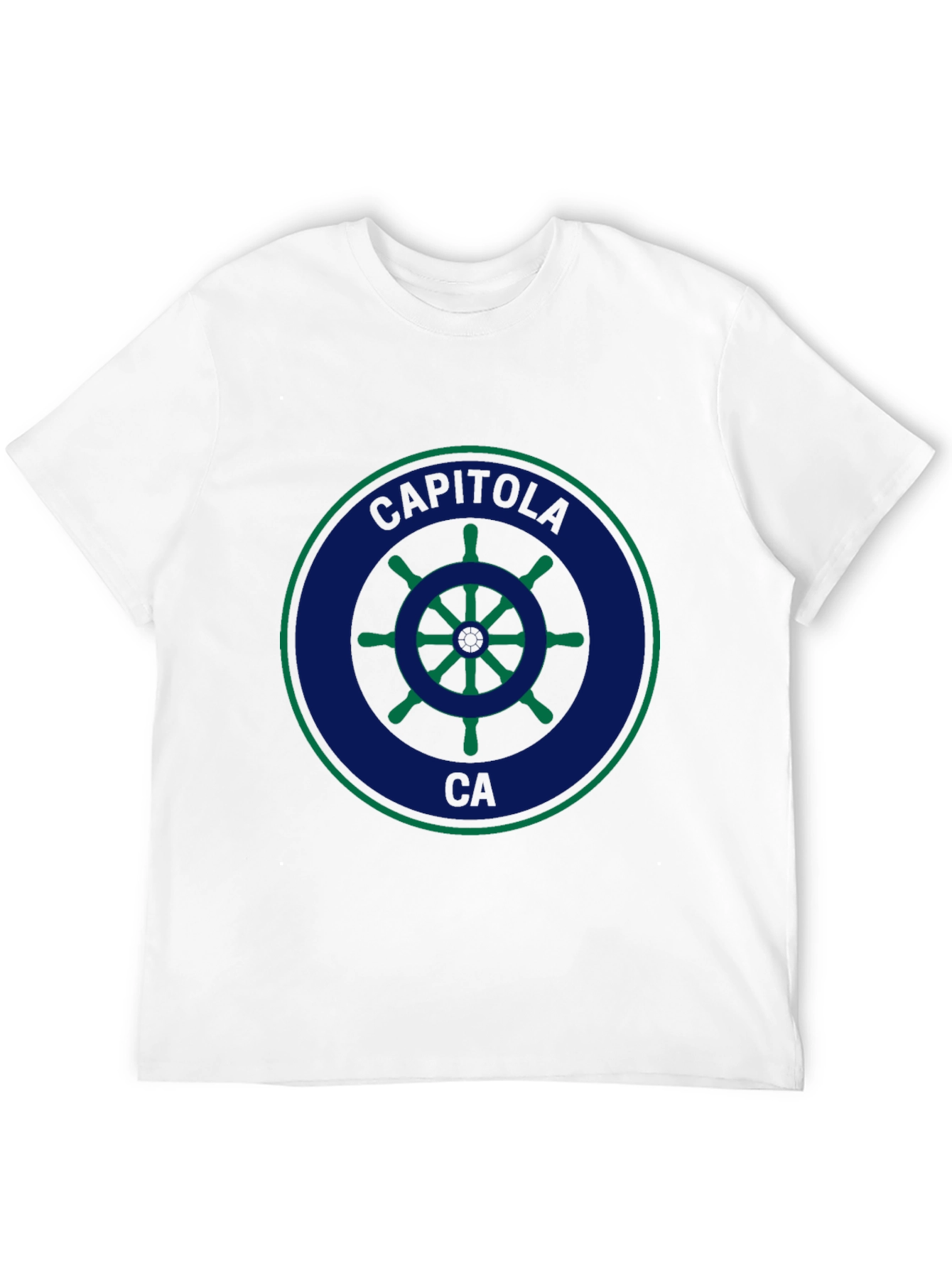 Capitola CA Ship Wheel Graphic T-Shirt