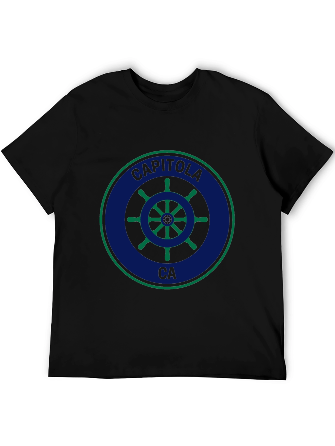 Capitola CA Ship Wheel Graphic T-Shirt
