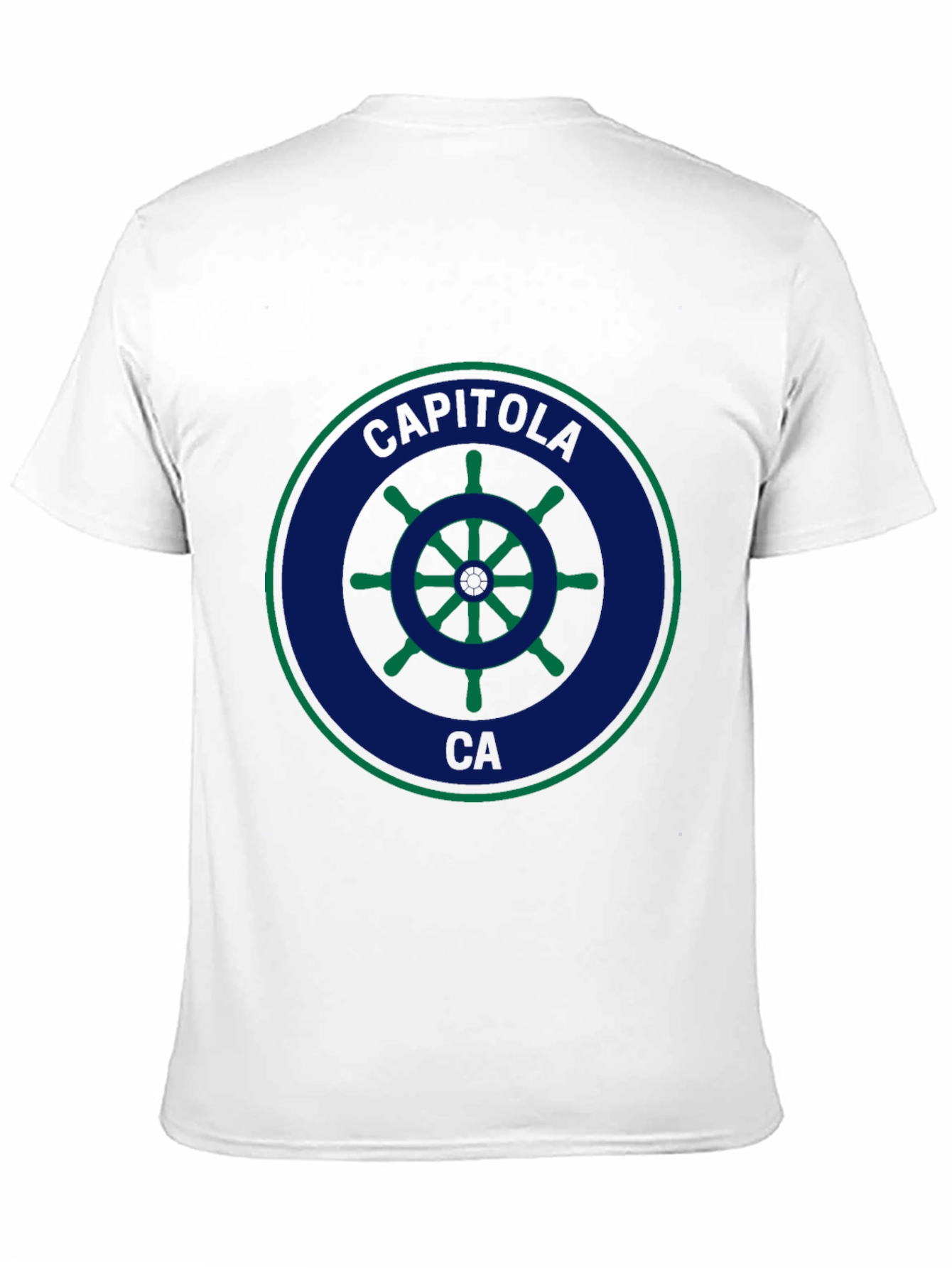 Capitola CA Ship Wheel Graphic T-Shirt