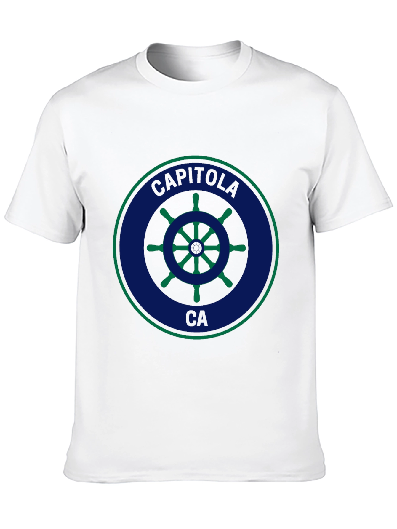 Capitola CA Ship Wheel Graphic T-Shirt