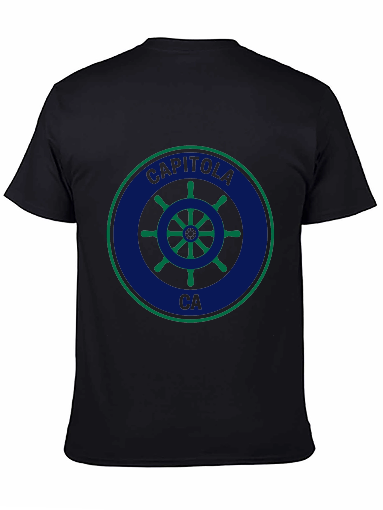 Capitola CA Ship Wheel Graphic T-Shirt