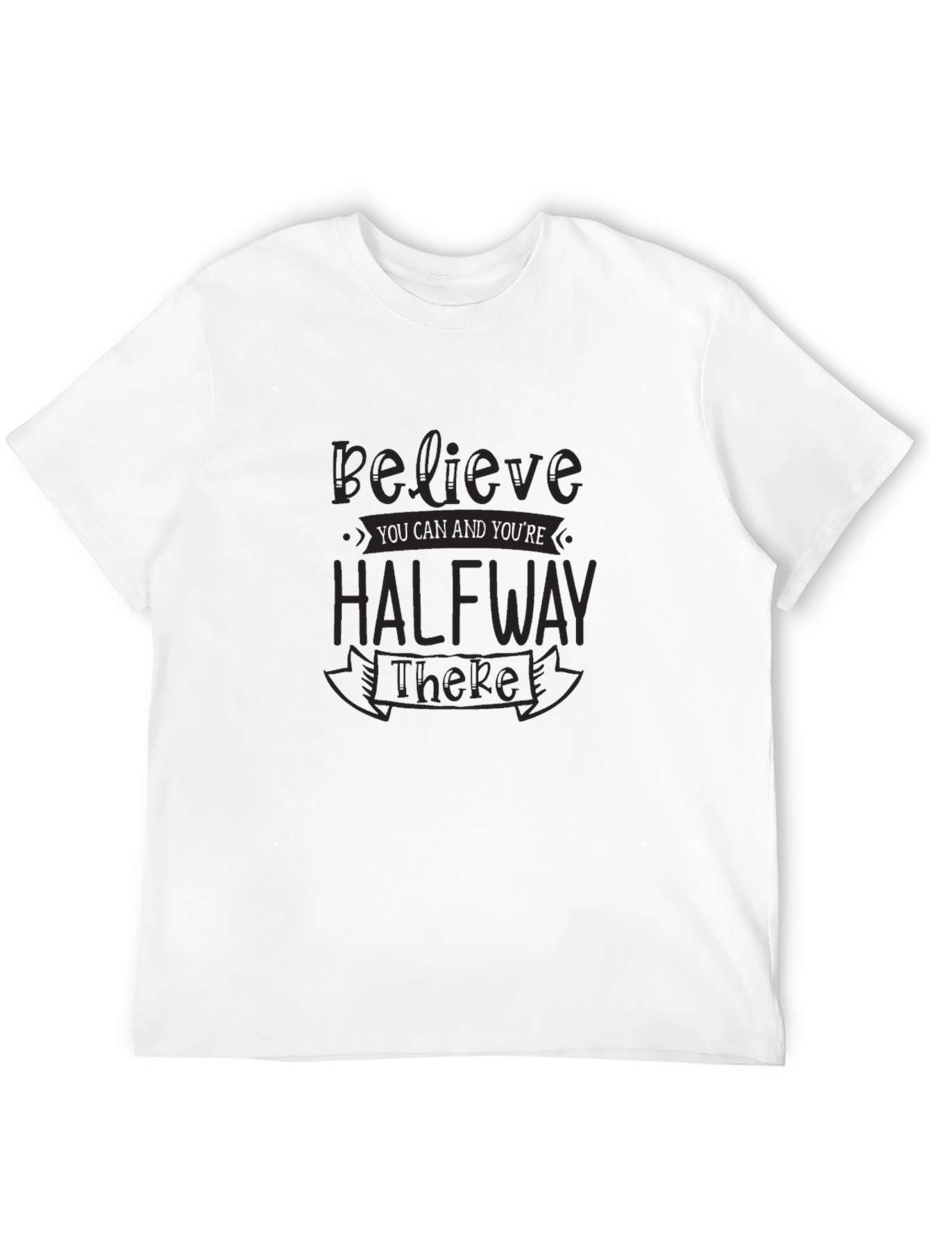 Believe You Can Black T-Shirt